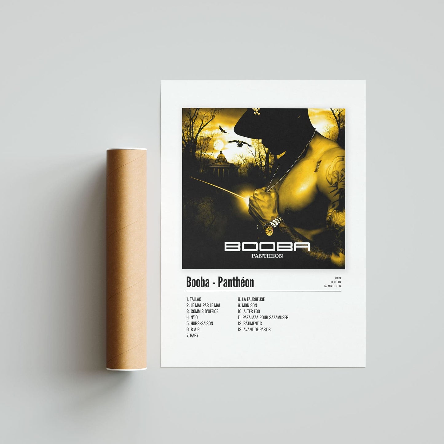 Poster Booba - Panthéon