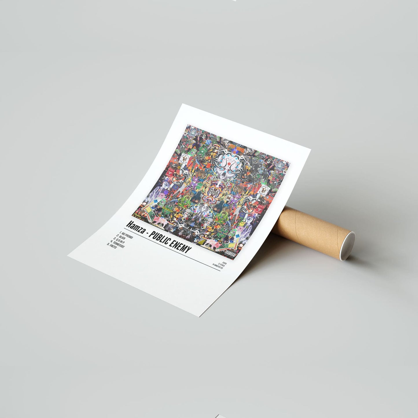 Poster Hamza - PUBLIC ENEMY