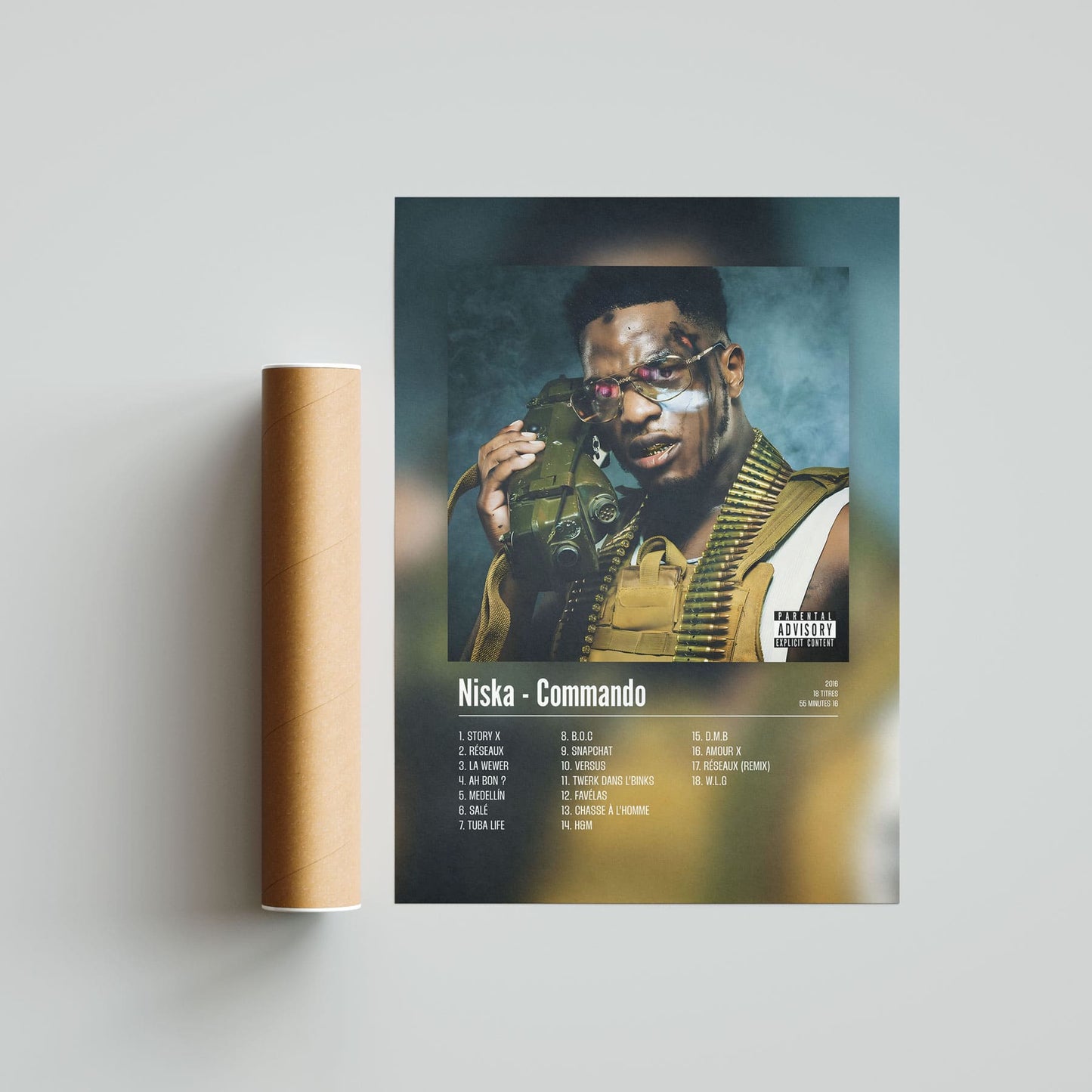 Poster Niska - Commando