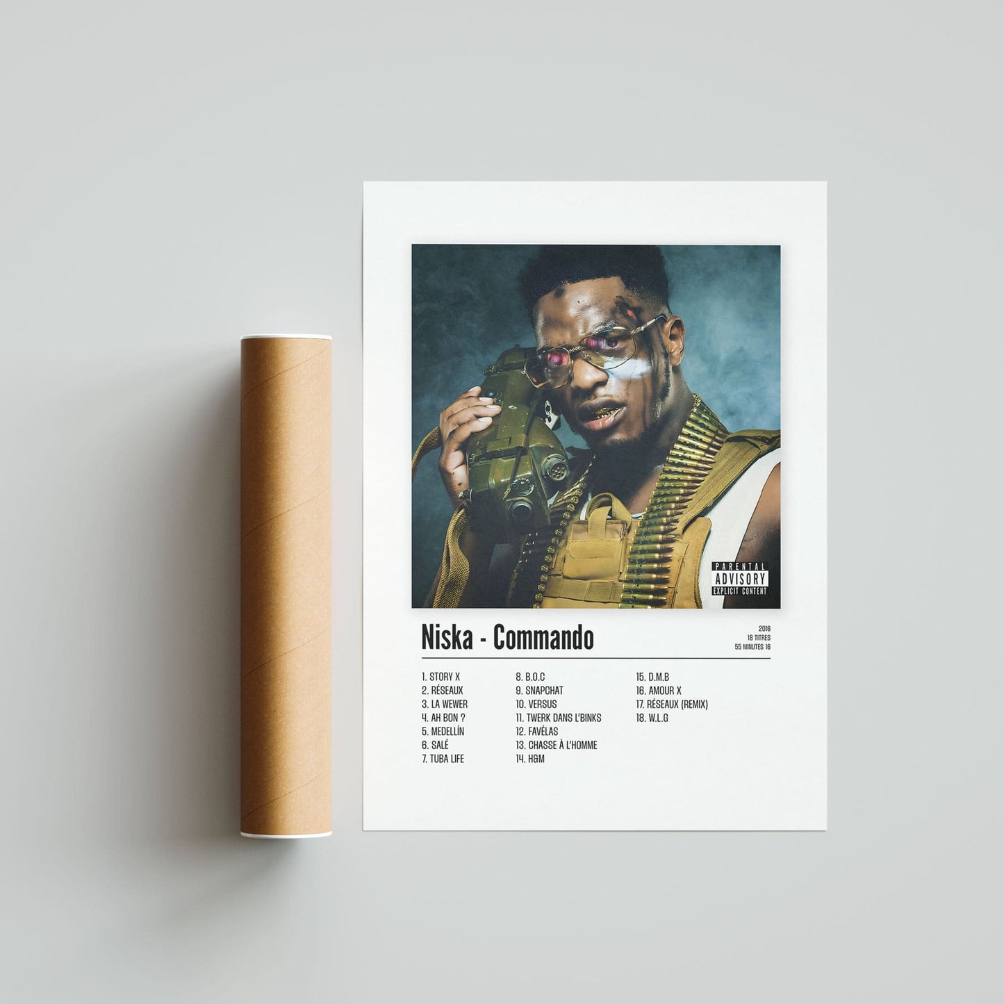 Poster Niska - Commando
