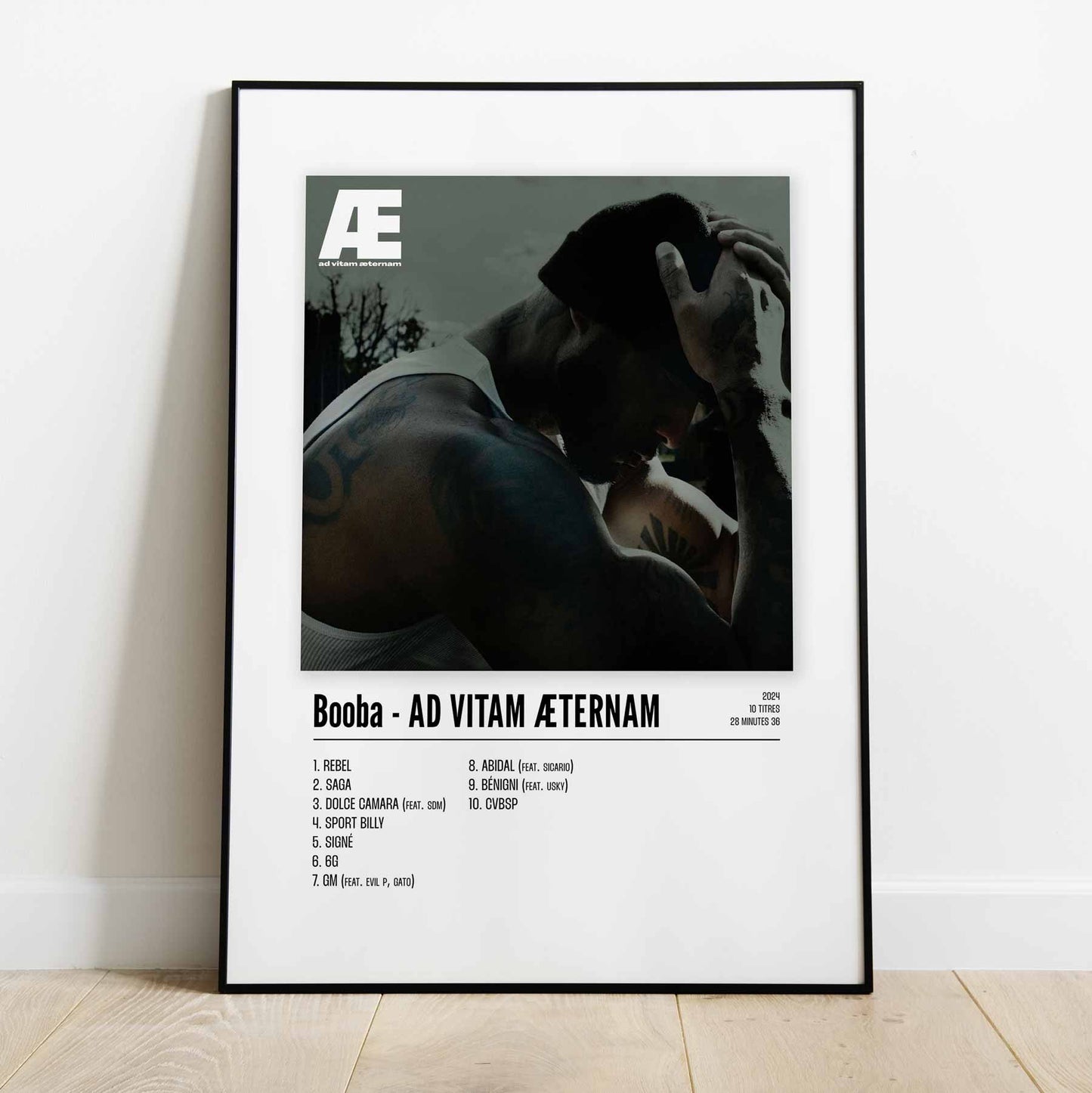 Poster Booba - AD VITAM ÆTERNAM - #1 - Top Frame