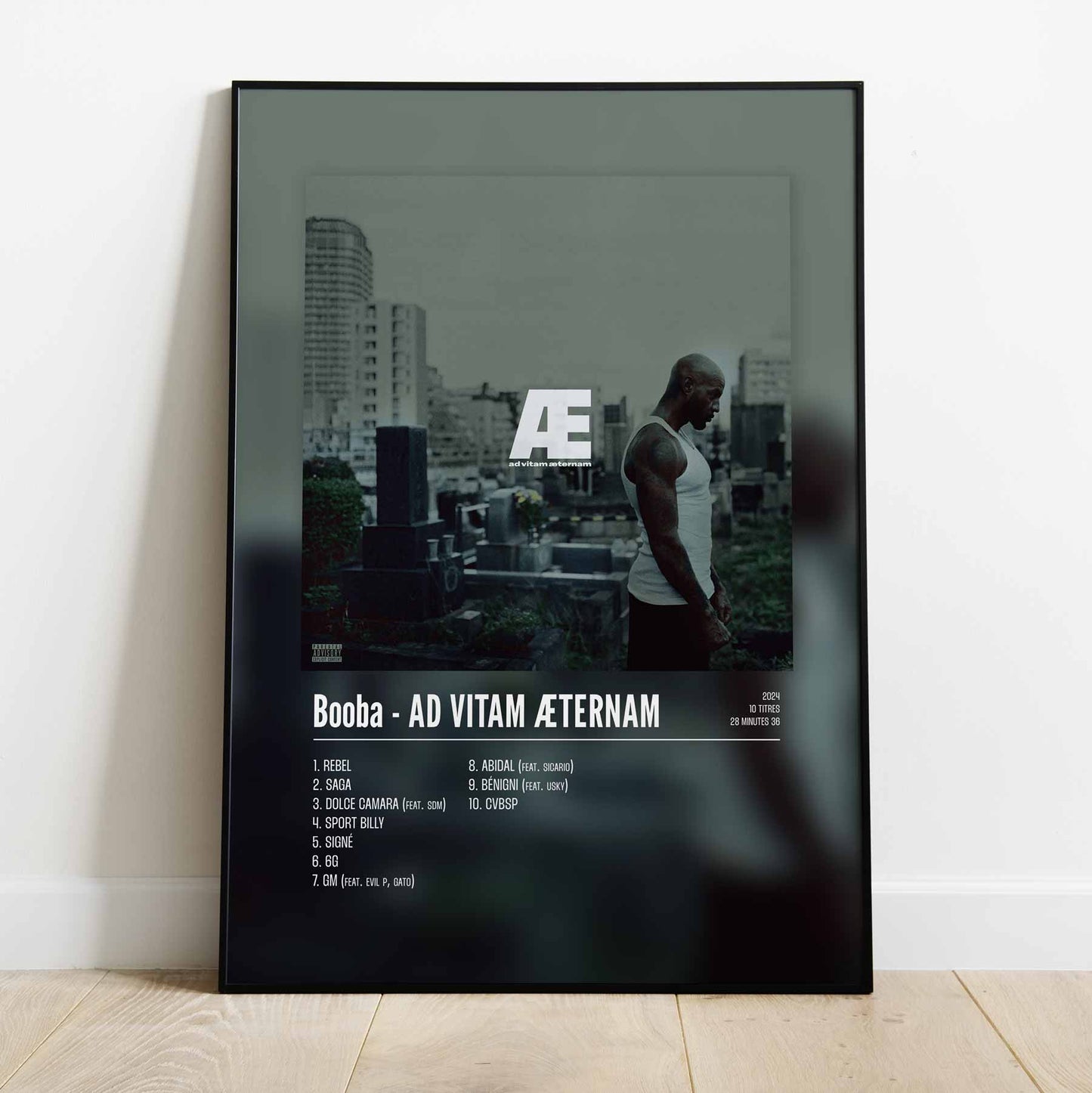 Poster Booba - AD VITAM ÆTERNAM - #2 - Top Frame
