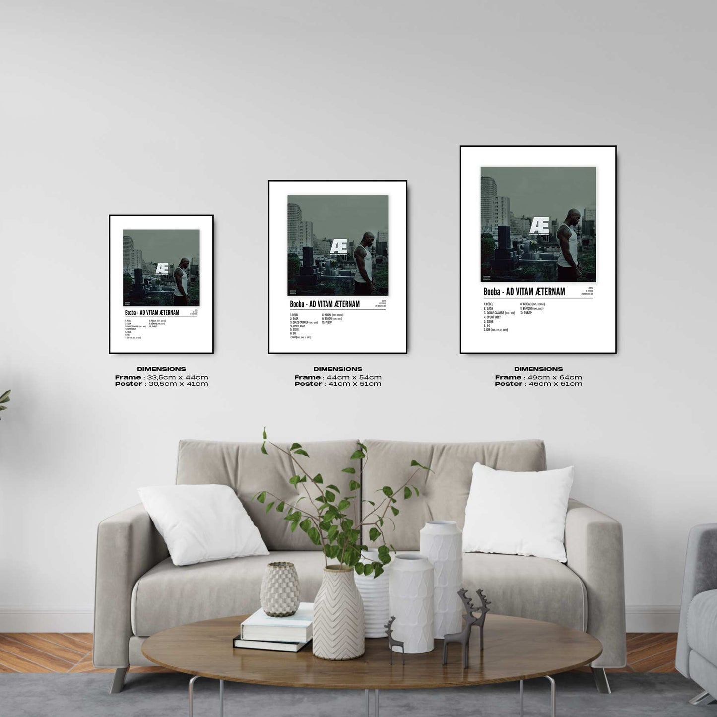 Poster Booba - AD VITAM ÆTERNAM - #2 - Top Frame