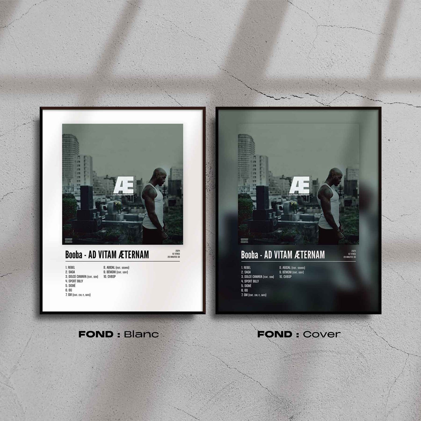 Poster Booba - AD VITAM ÆTERNAM - #2 - Top Frame