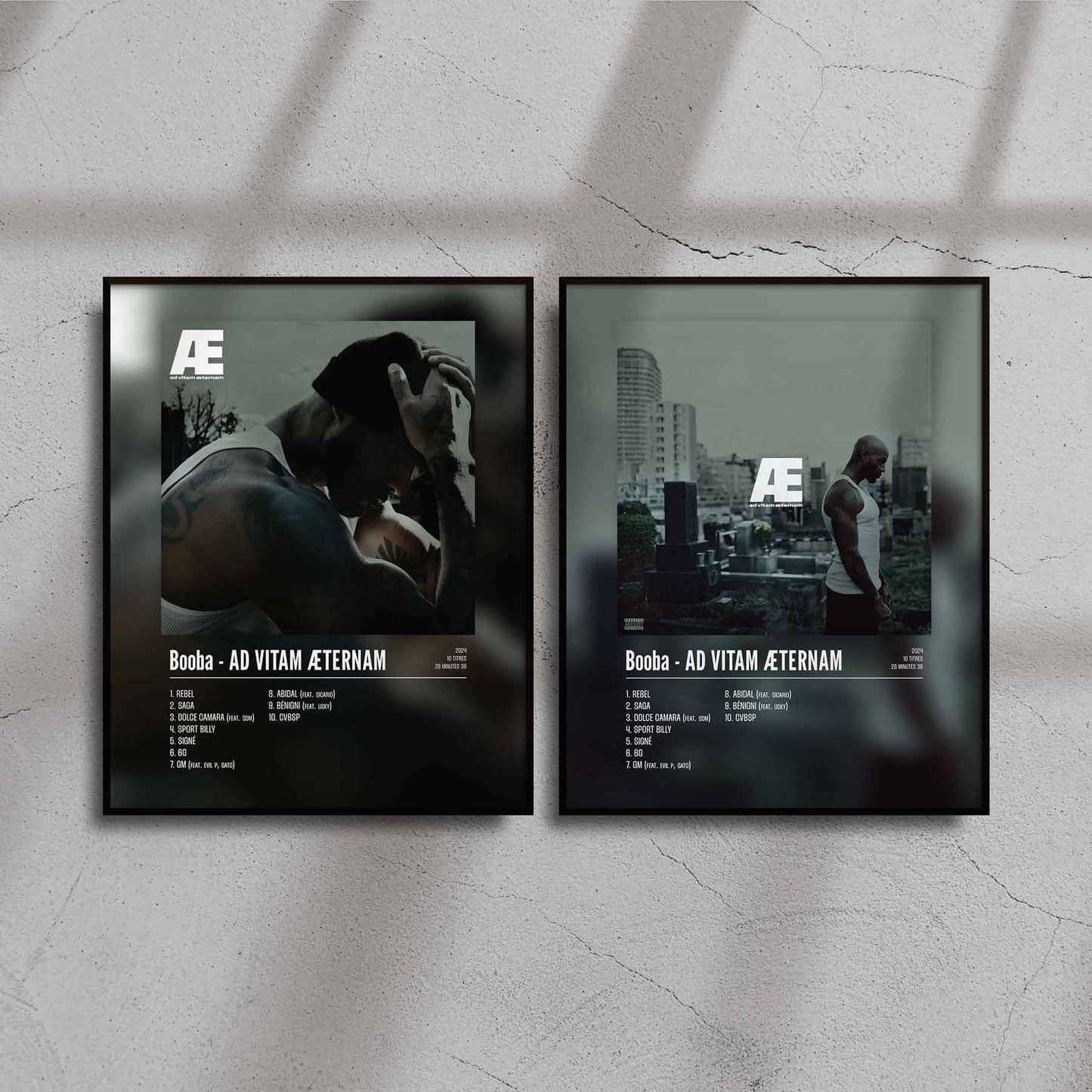 Poster Booba - AD VITAM ÆTERNAM - #2 - Top Frame
