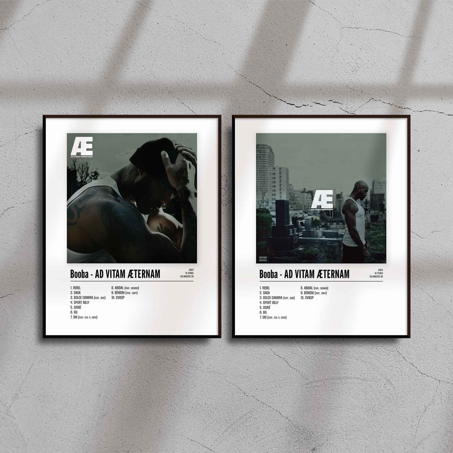 Poster Booba - AD VITAM ÆTERNAM - #2 - Top Frame