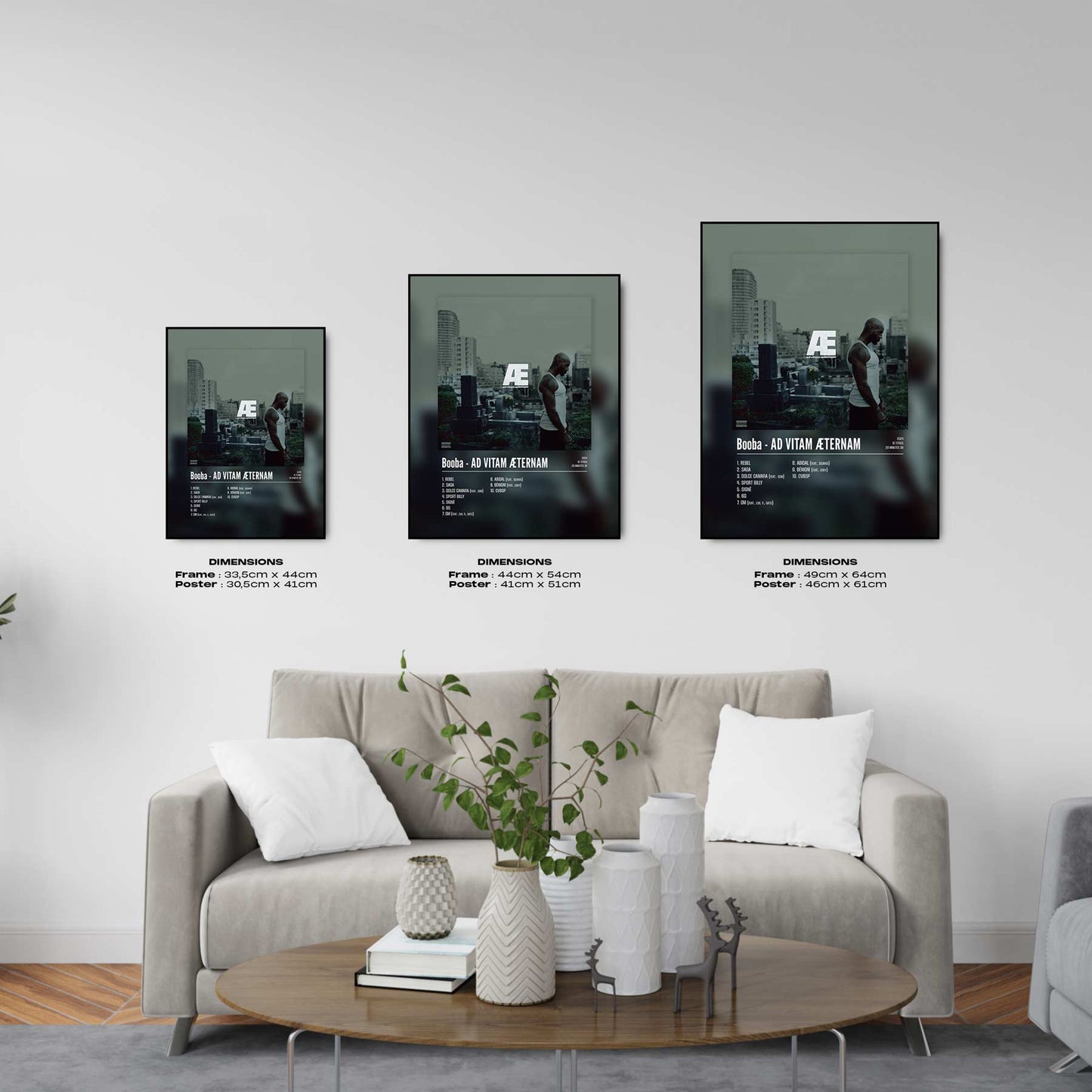 Poster Booba - AD VITAM ÆTERNAM - #2 - Top Frame