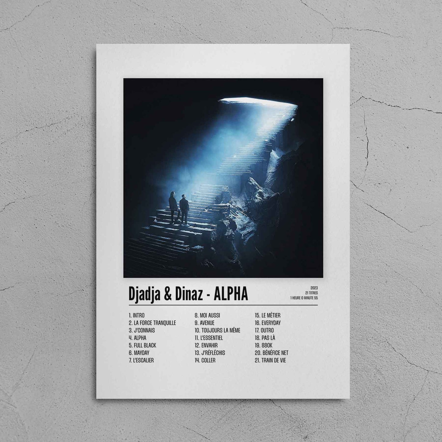 Poster Djadja & Dinaz - ALPHA - Disque 1 - Top Frame