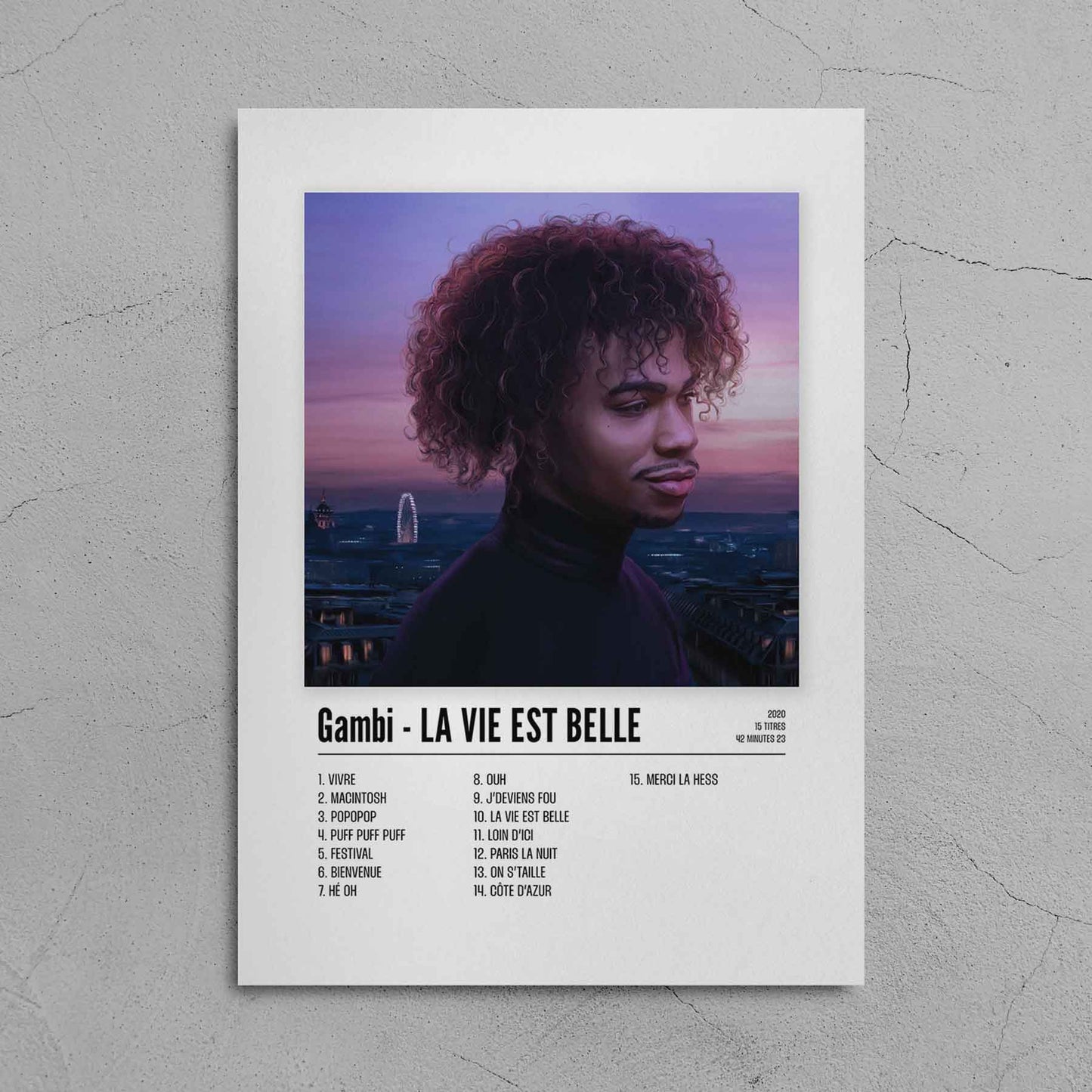 Poster Gambi - LA VIE EST BELLE - Top Frame