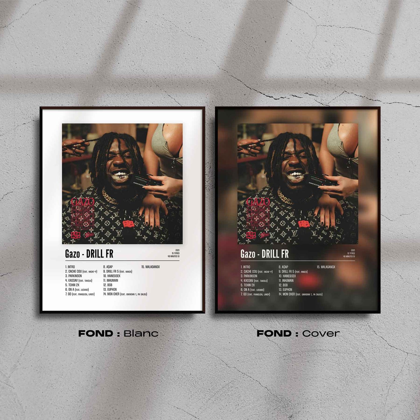 Poster Gazo - DRILL FR - Top Frame