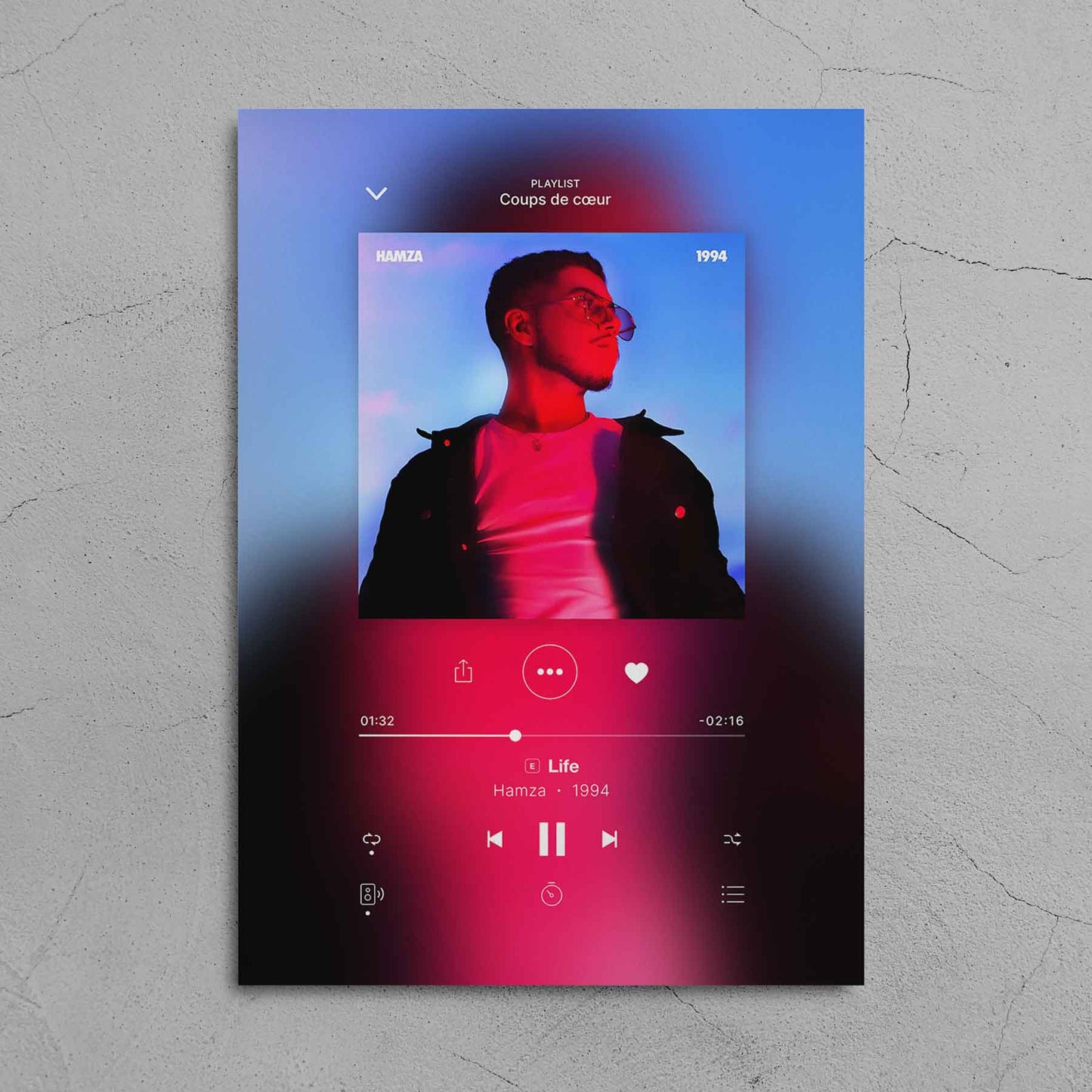 Poster Hamza - 1994 - Life - Top Frame