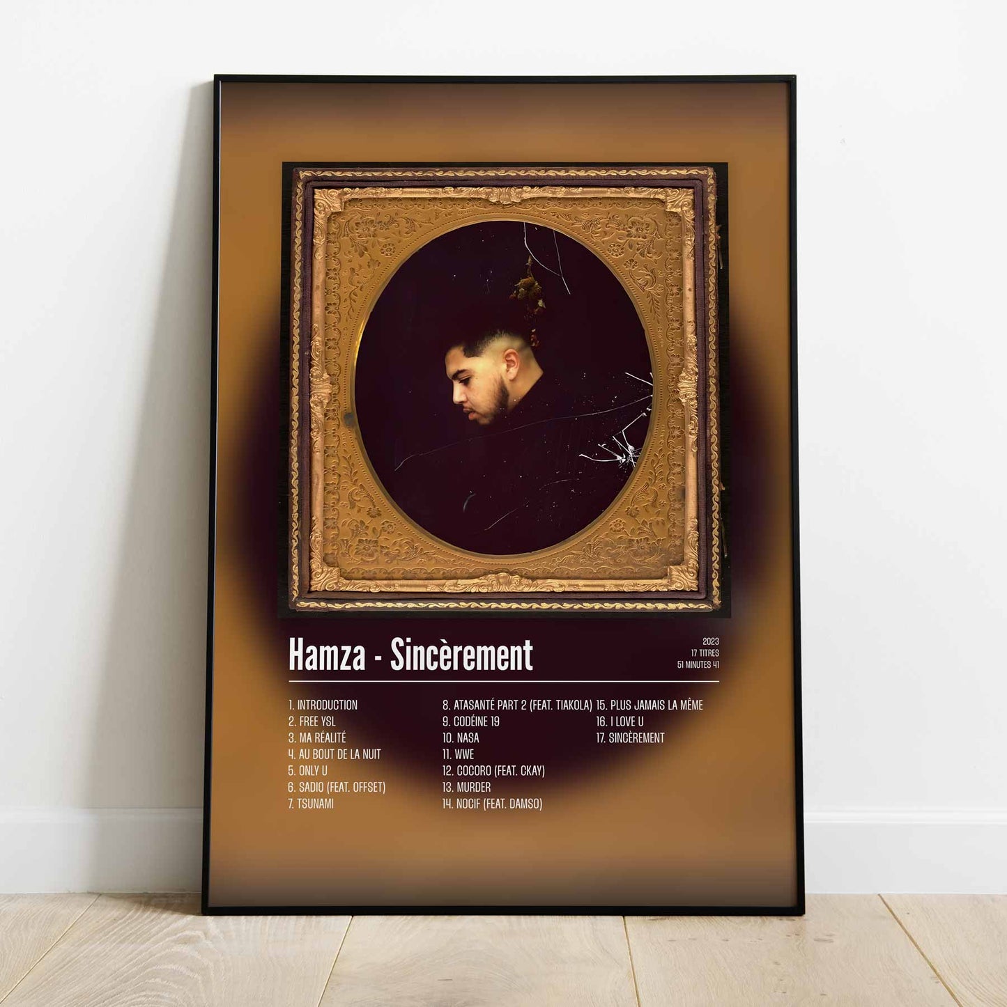 Poster Hamza - Sincèrement - Top Frame