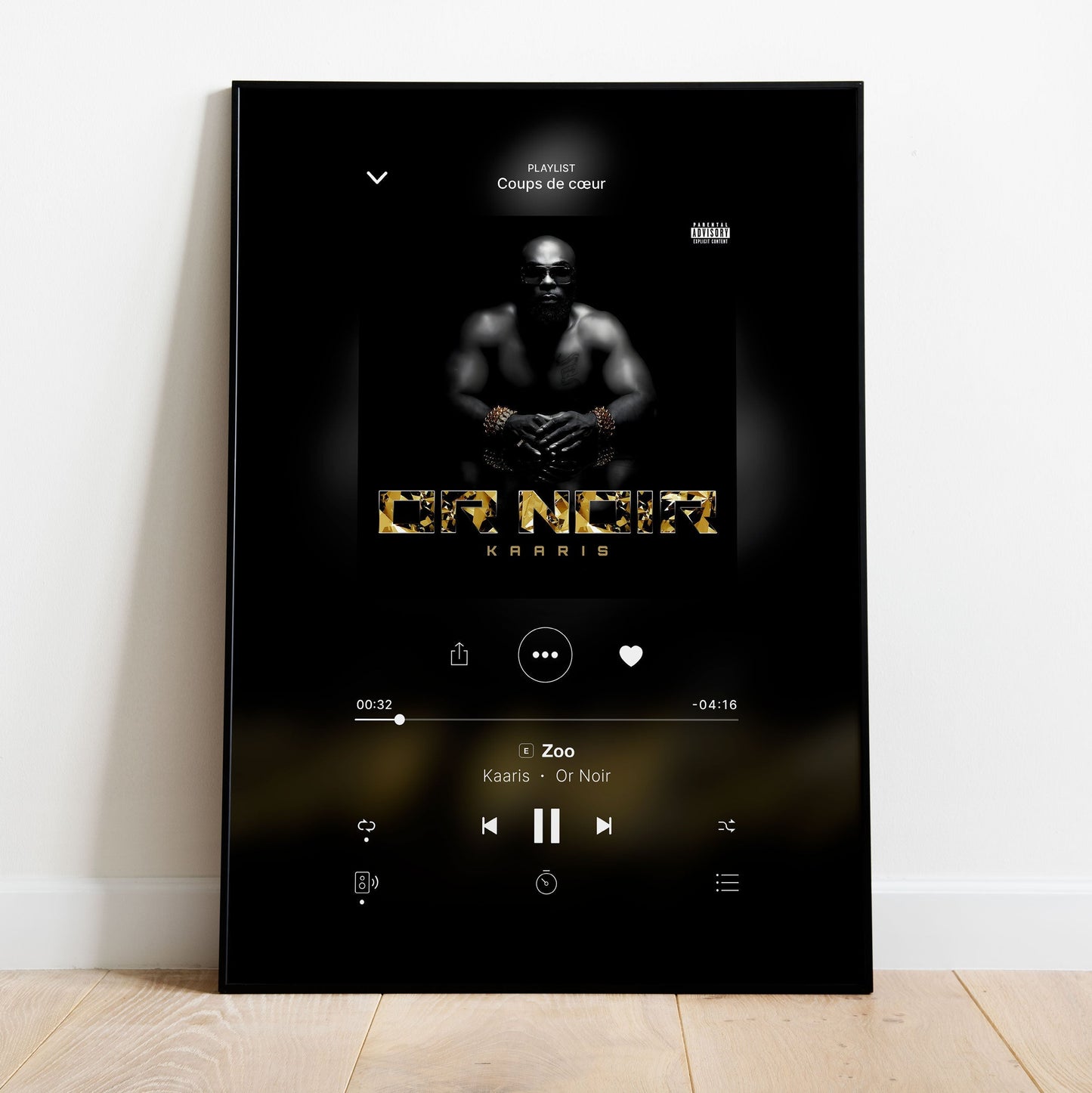 Poster Kaaris - Or Noir - Top Frame
