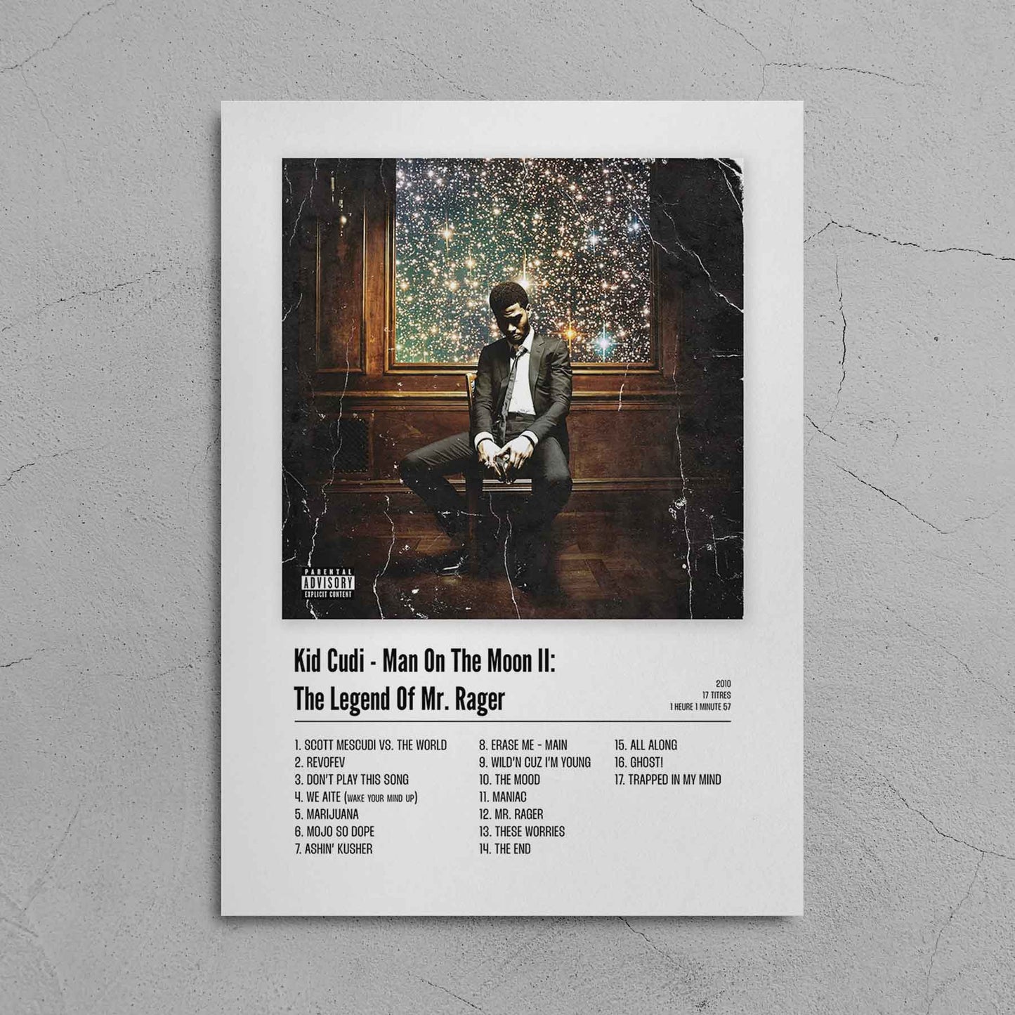Poster Kid Cudi - Man On The Moon II: The Legend Of Mr. Rager. - Top Frame