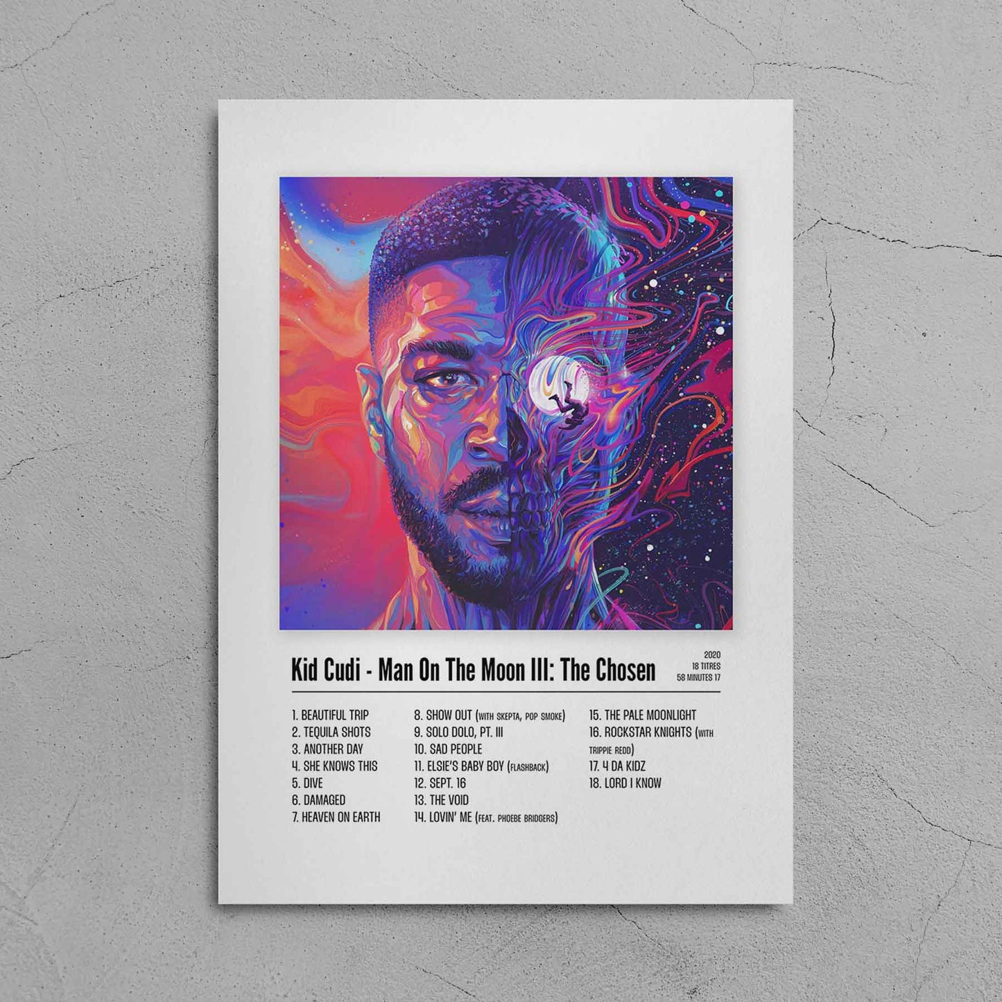 Poster Kid Cudi - Man On The Moon III: The Chosen - Top Frame