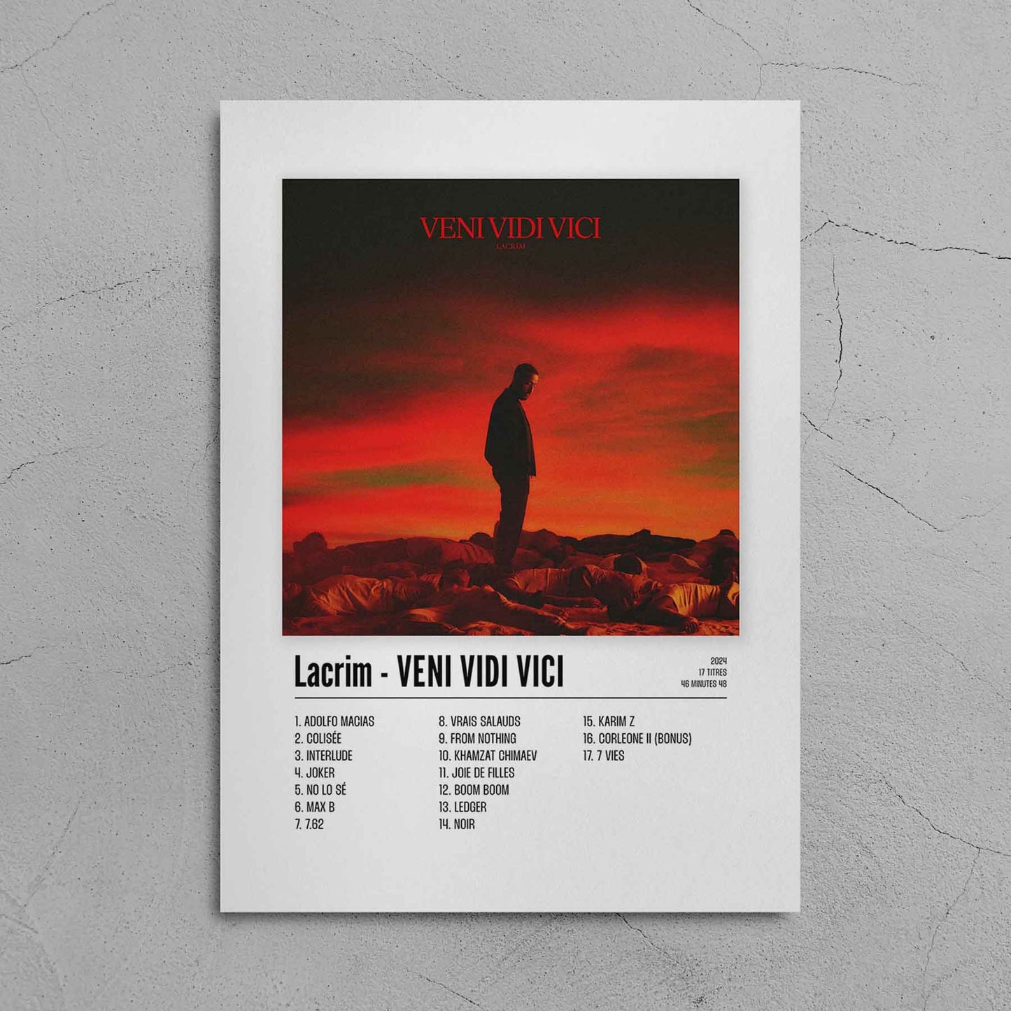 Poster Lacrim - VENI VIDI VICI - Top Frame