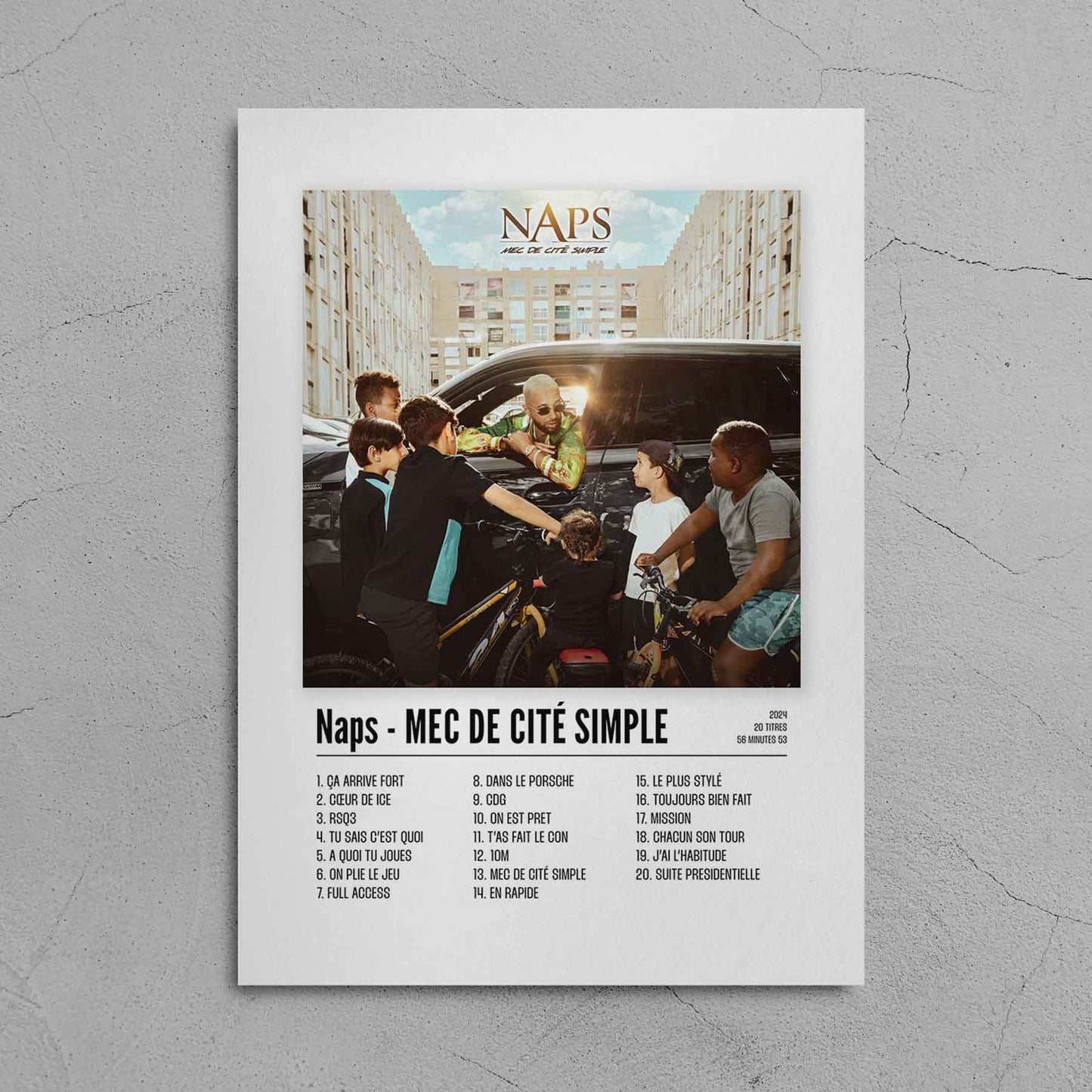 Poster Naps - MEC DE CITÉ SIMPLE - Top Frame