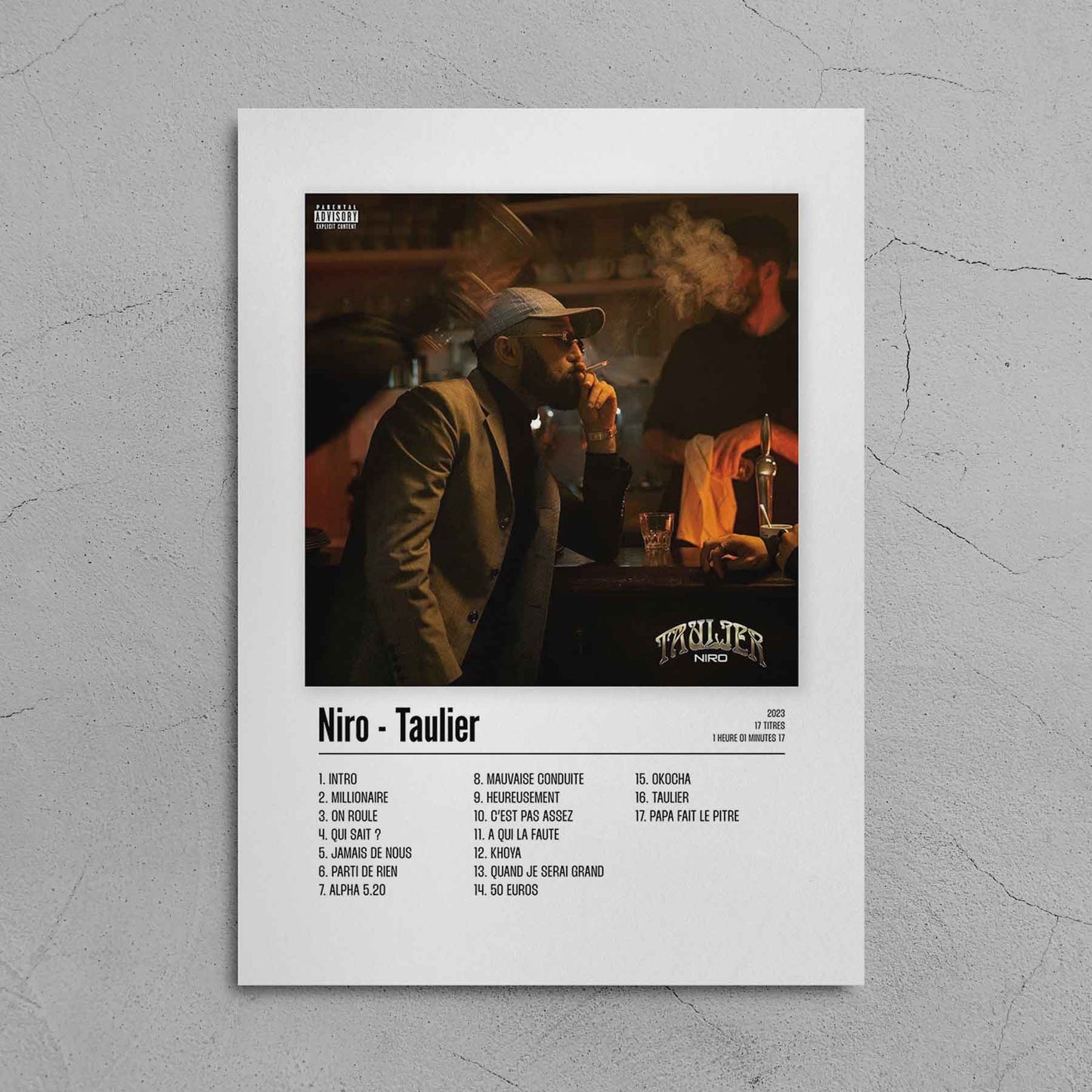 Poster Niro - Taulier - Top Frame