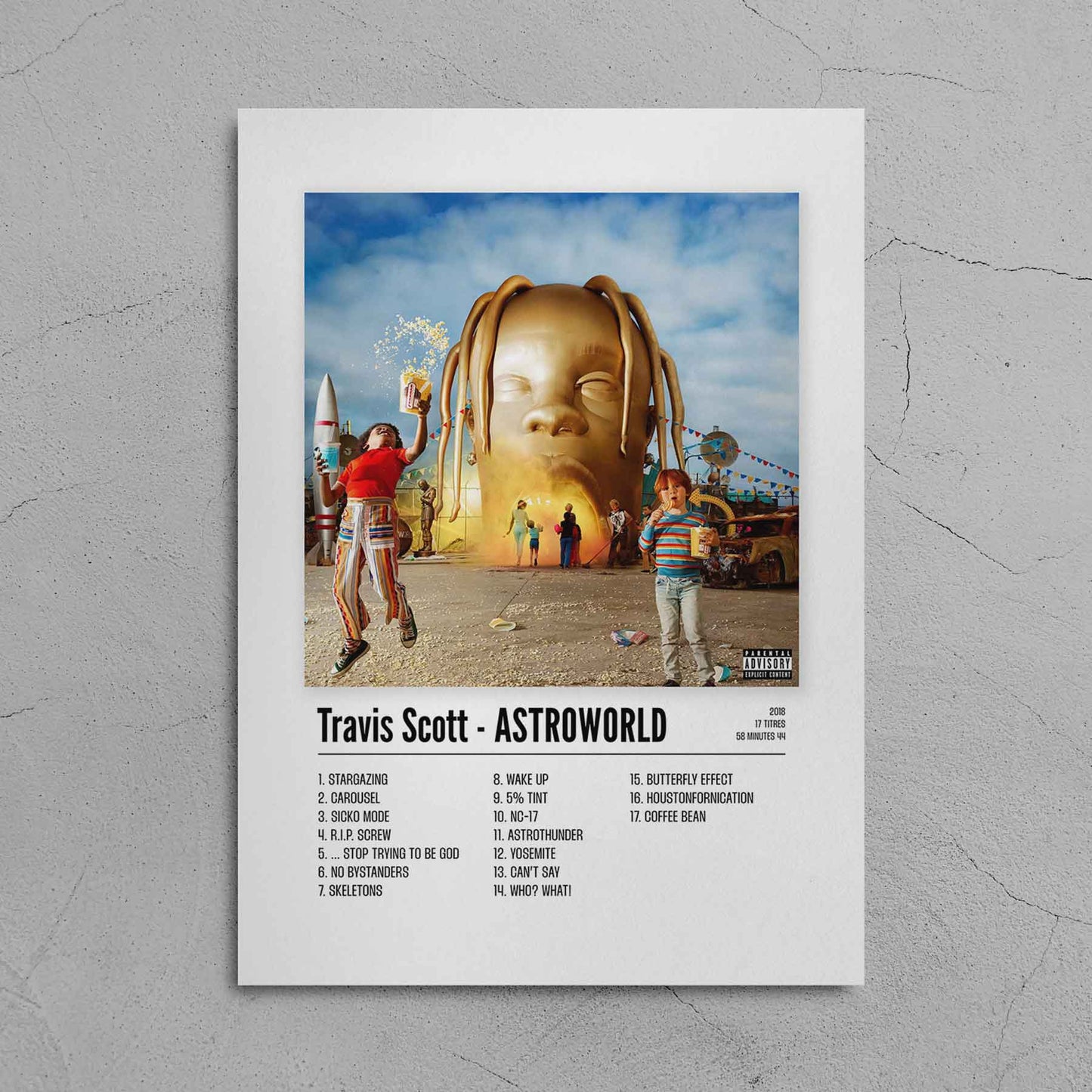 Poster Travis Scott - ASTROWORLD - Top Frame