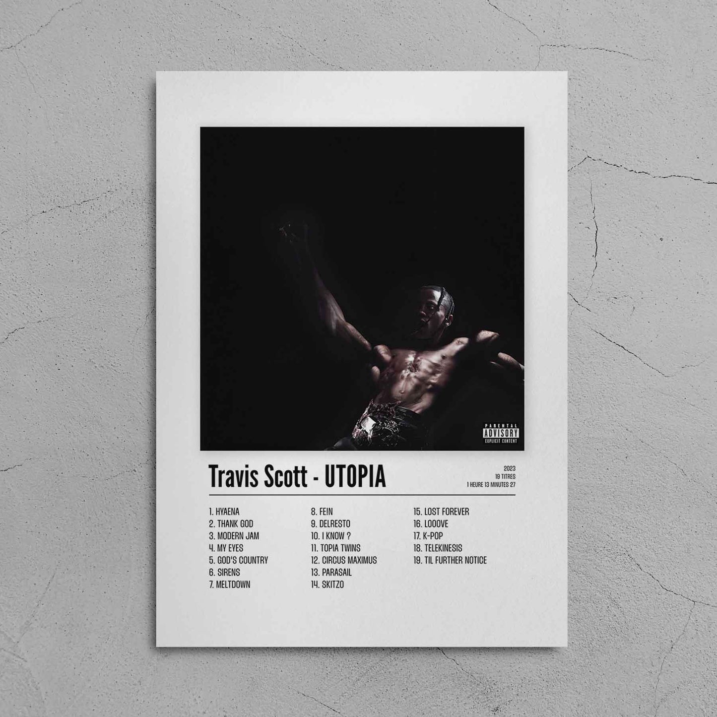 Poster Travis Scott - UTOPIA - Top Frame