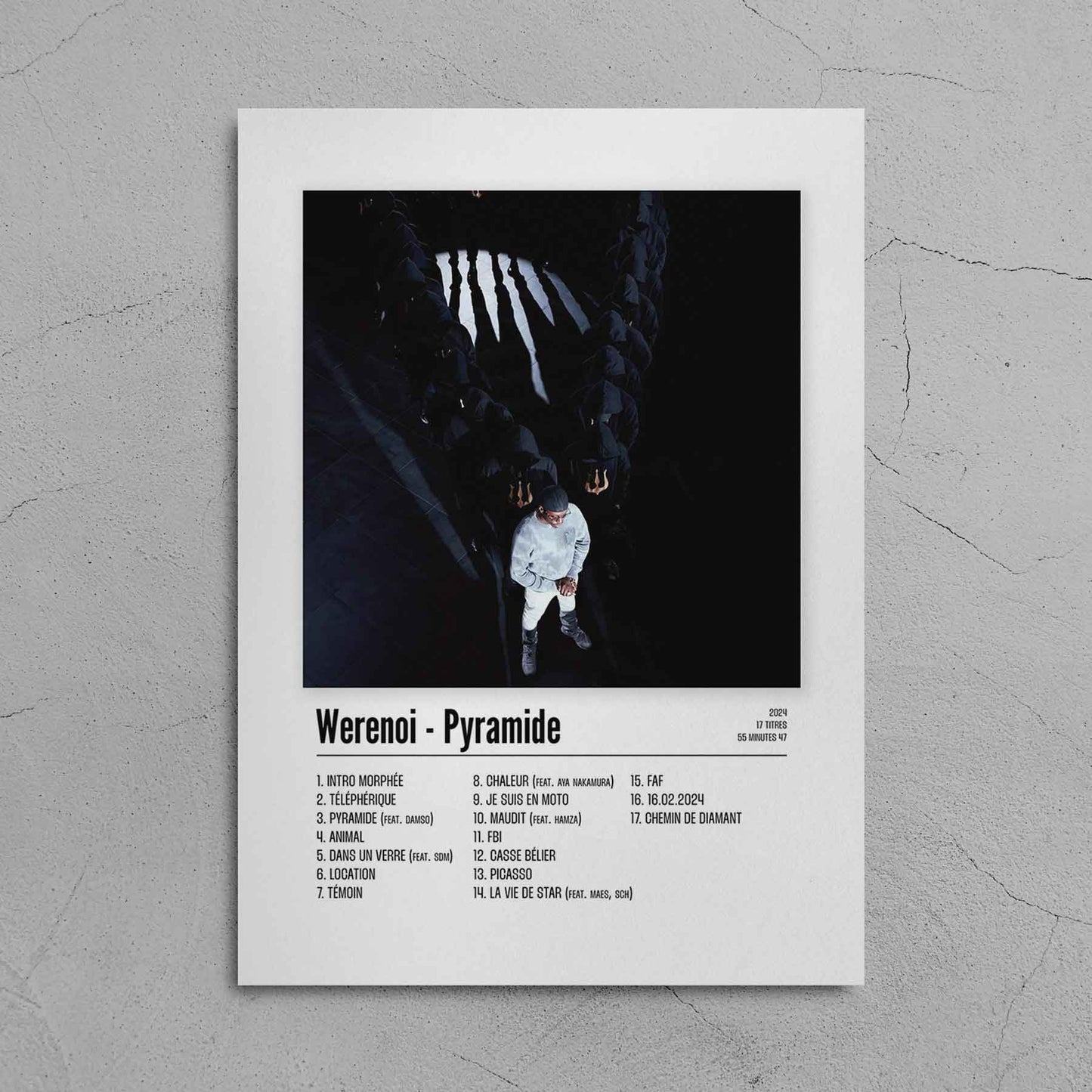 Poster Werenoi - Pyramide - Top Frame