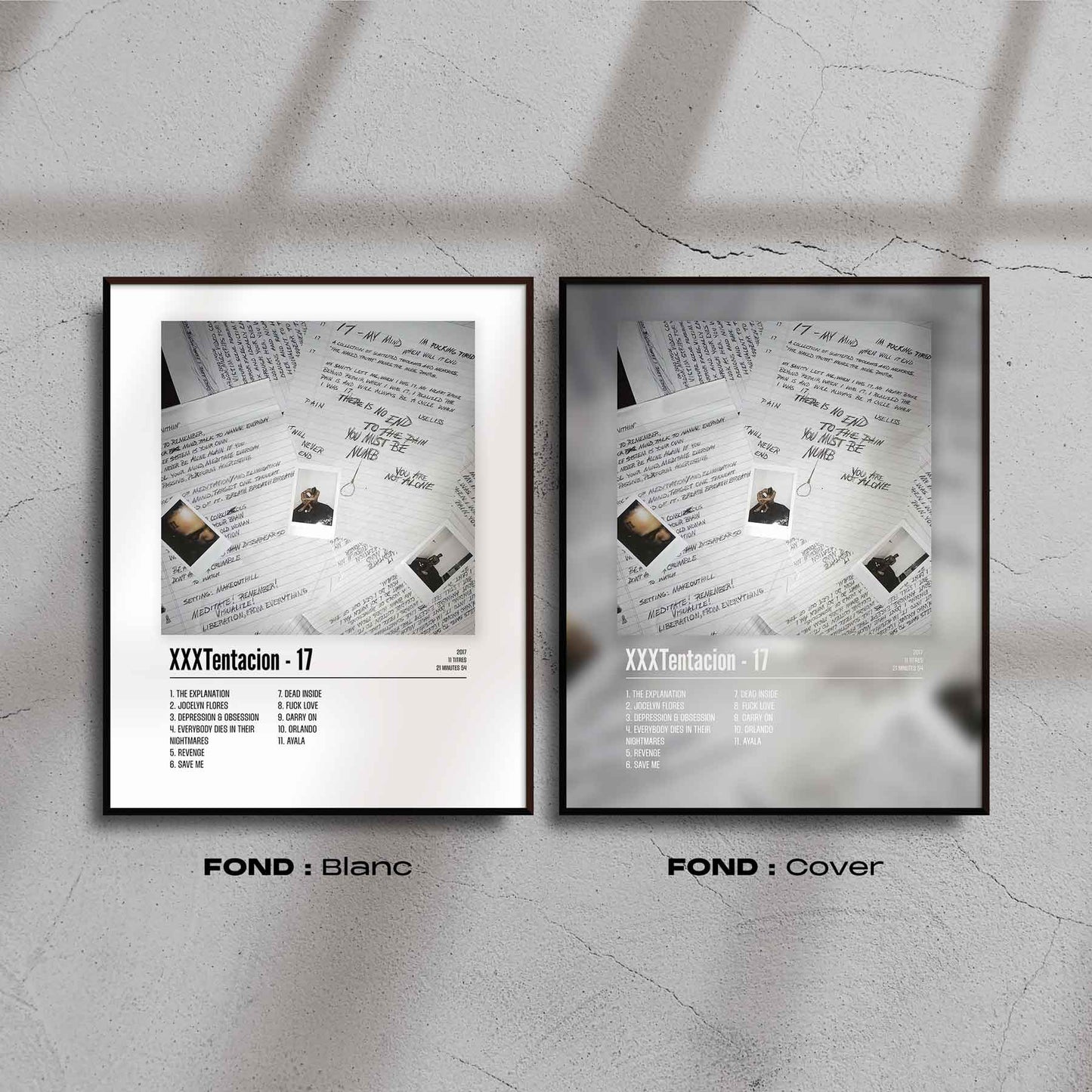 Poster XXXTentacion - 17 - Top Frame
