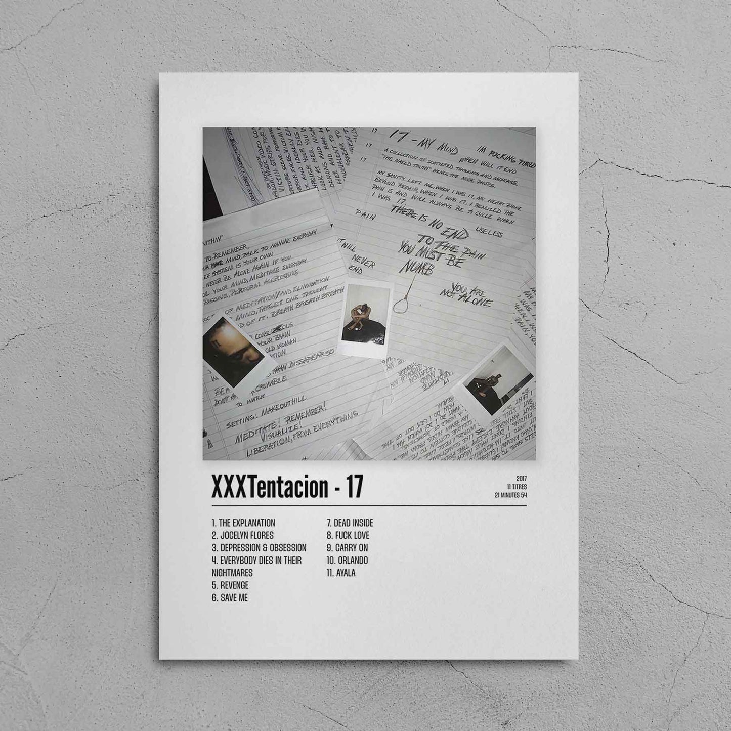 Poster XXXTentacion - 17 - Top Frame