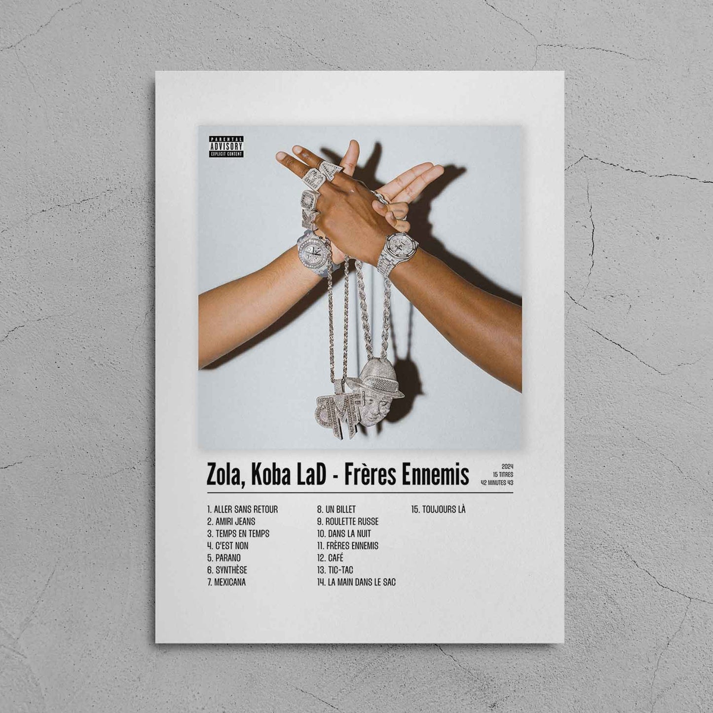 Poster Zola, Koba LaD - Frères Ennemis - Top Frame