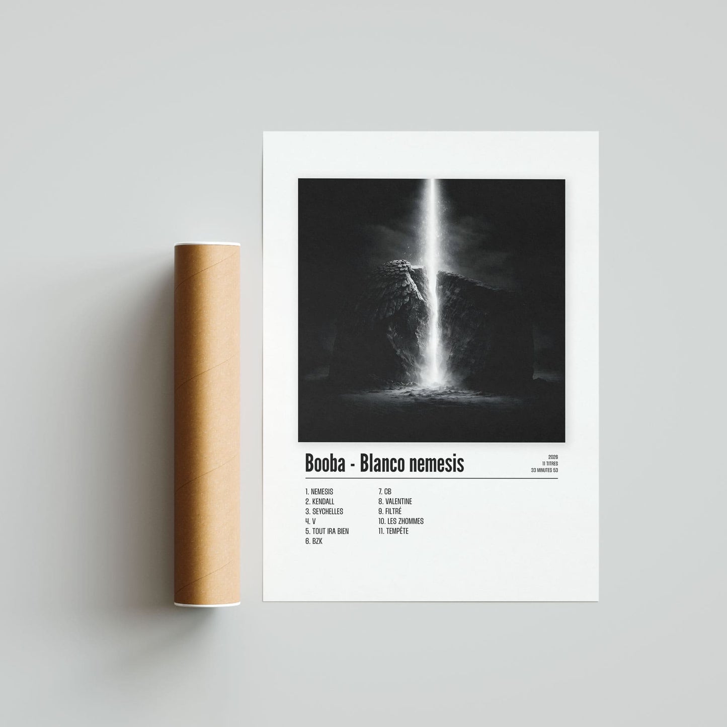 Poster Booba - Blanco nemesis