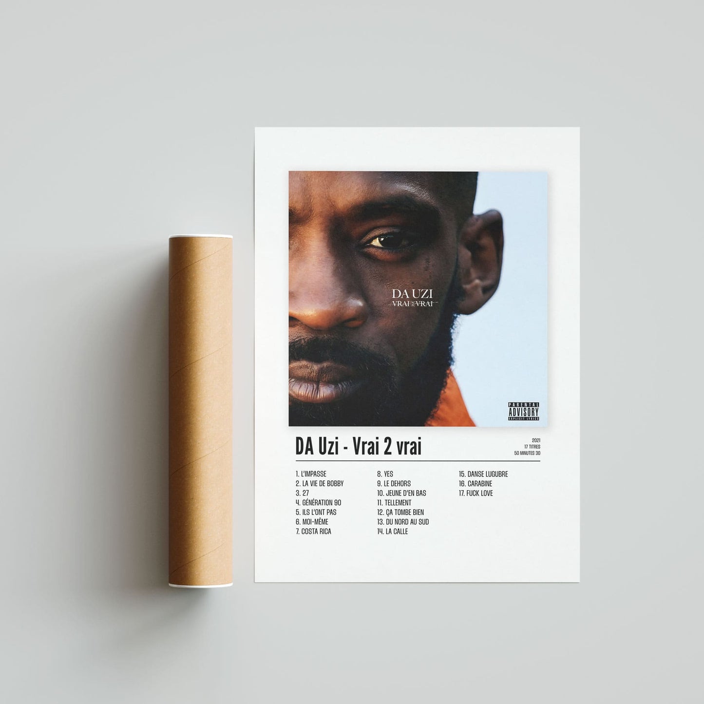 Poster DA Uzi - Vrai 2 vrai