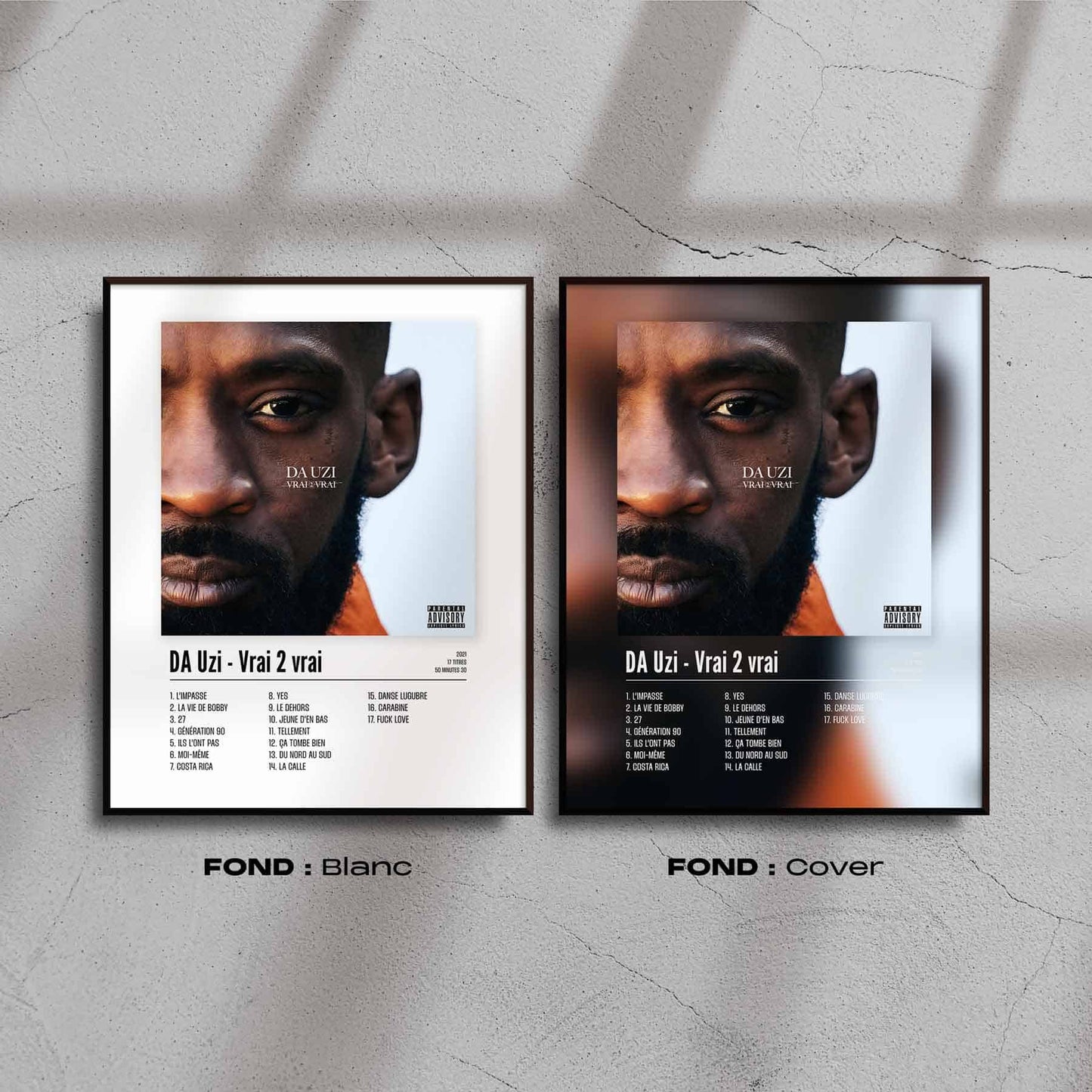 Poster DA Uzi - Vrai 2 vrai