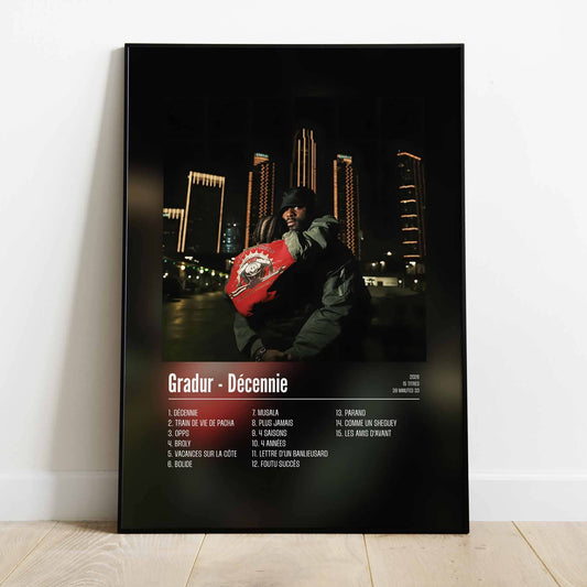 Poster Gradur - Décennie