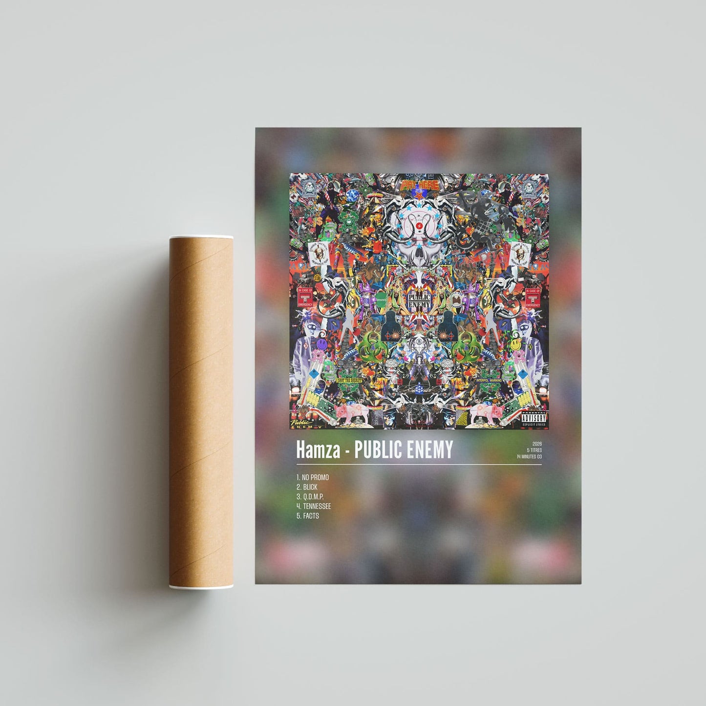 Poster Hamza - PUBLIC ENEMY