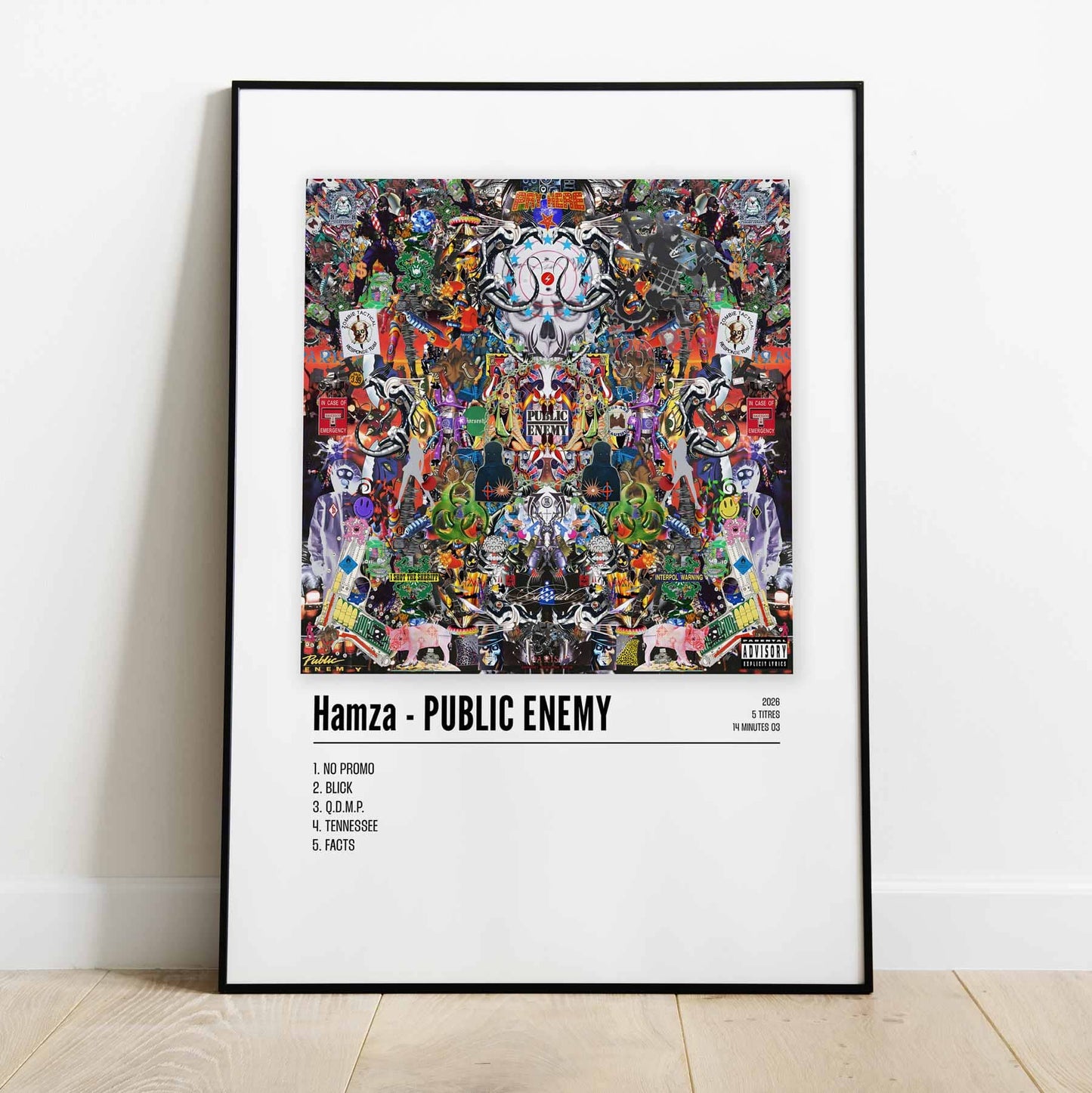 Poster Hamza - PUBLIC ENEMY