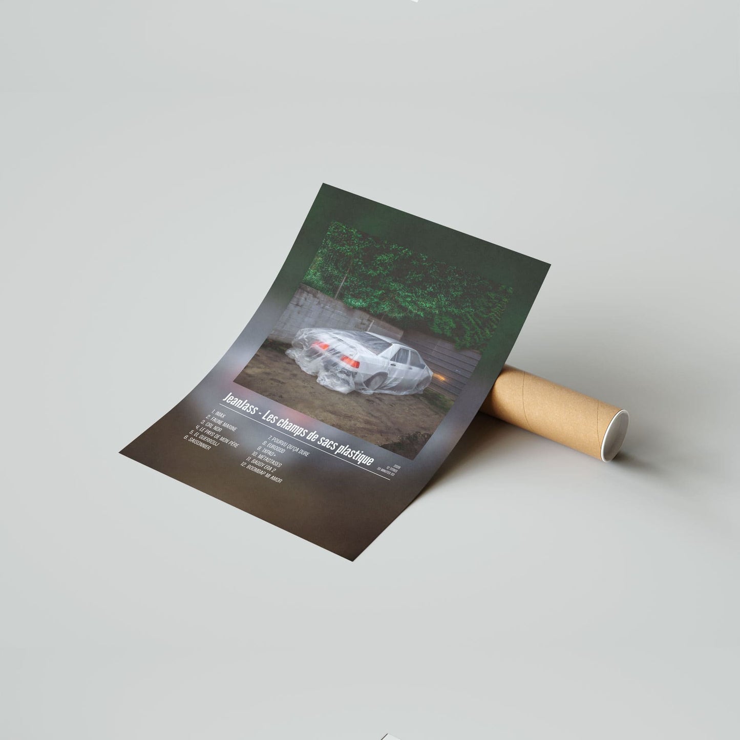 Poster JeanJass - Les champs de sacs plastique