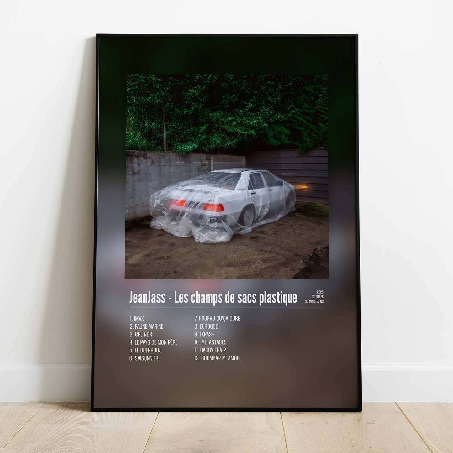 Poster JeanJass - Les champs de sacs plastique