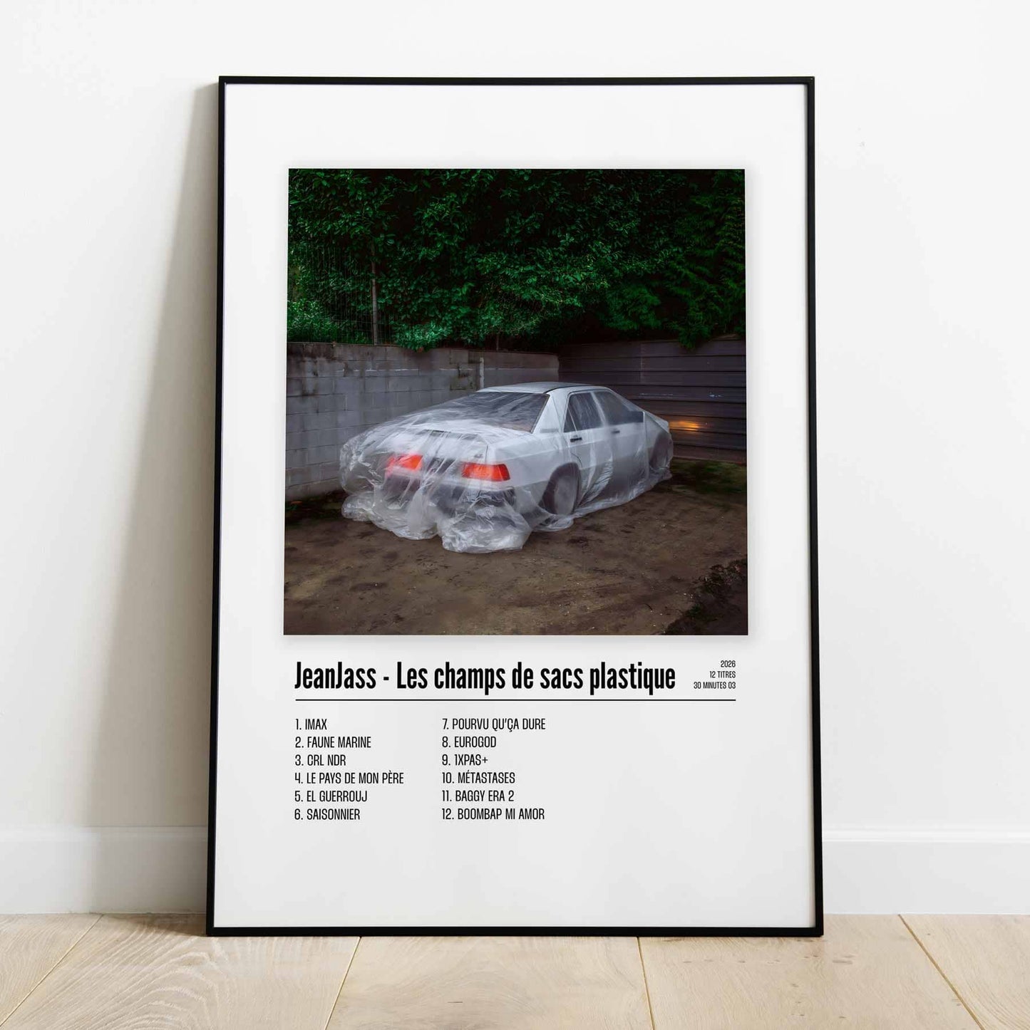Poster JeanJass - Les champs de sacs plastique