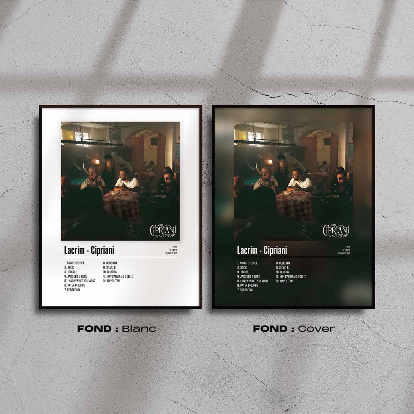 Poster Lacrim - Cipriani
