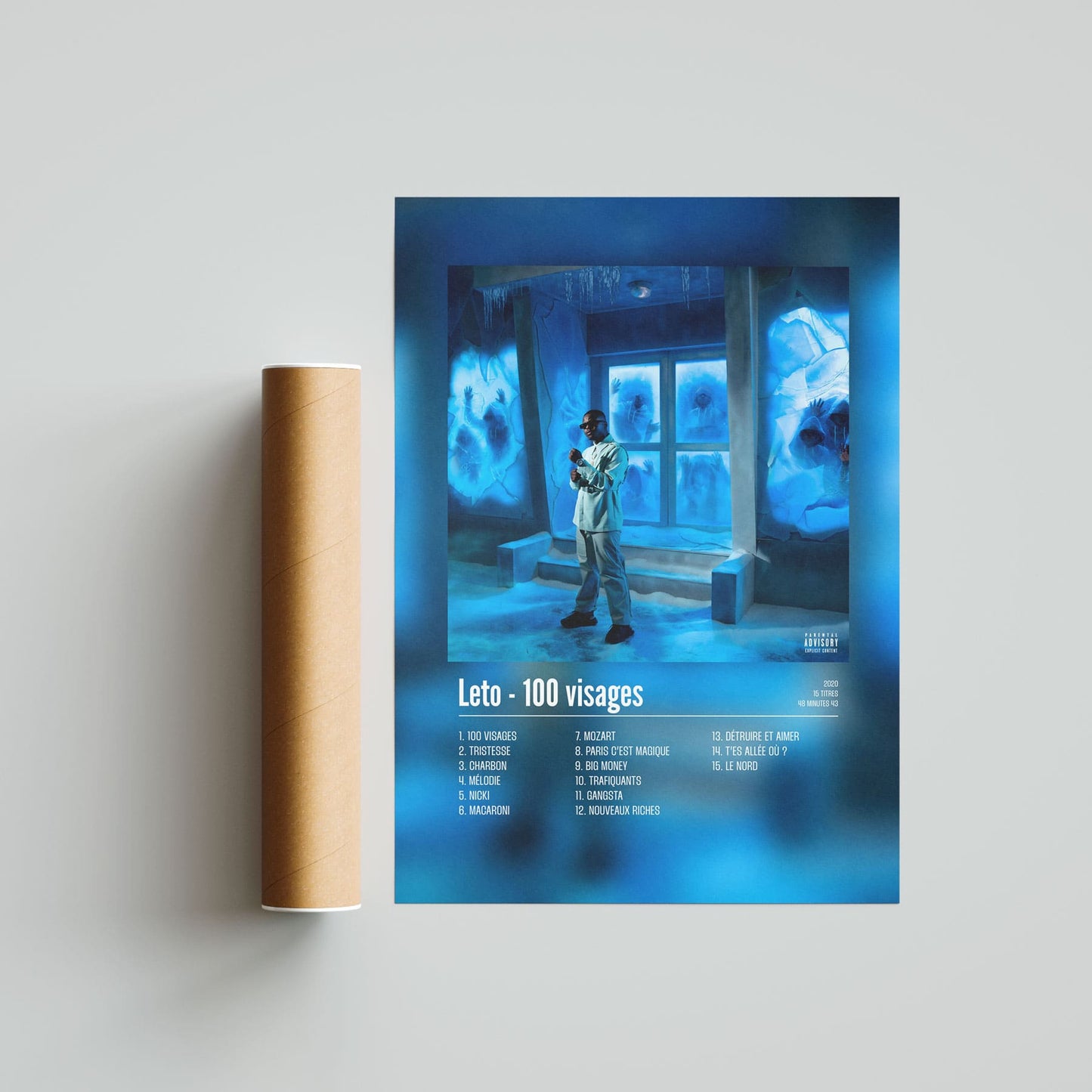 Poster Leto - 100 visages