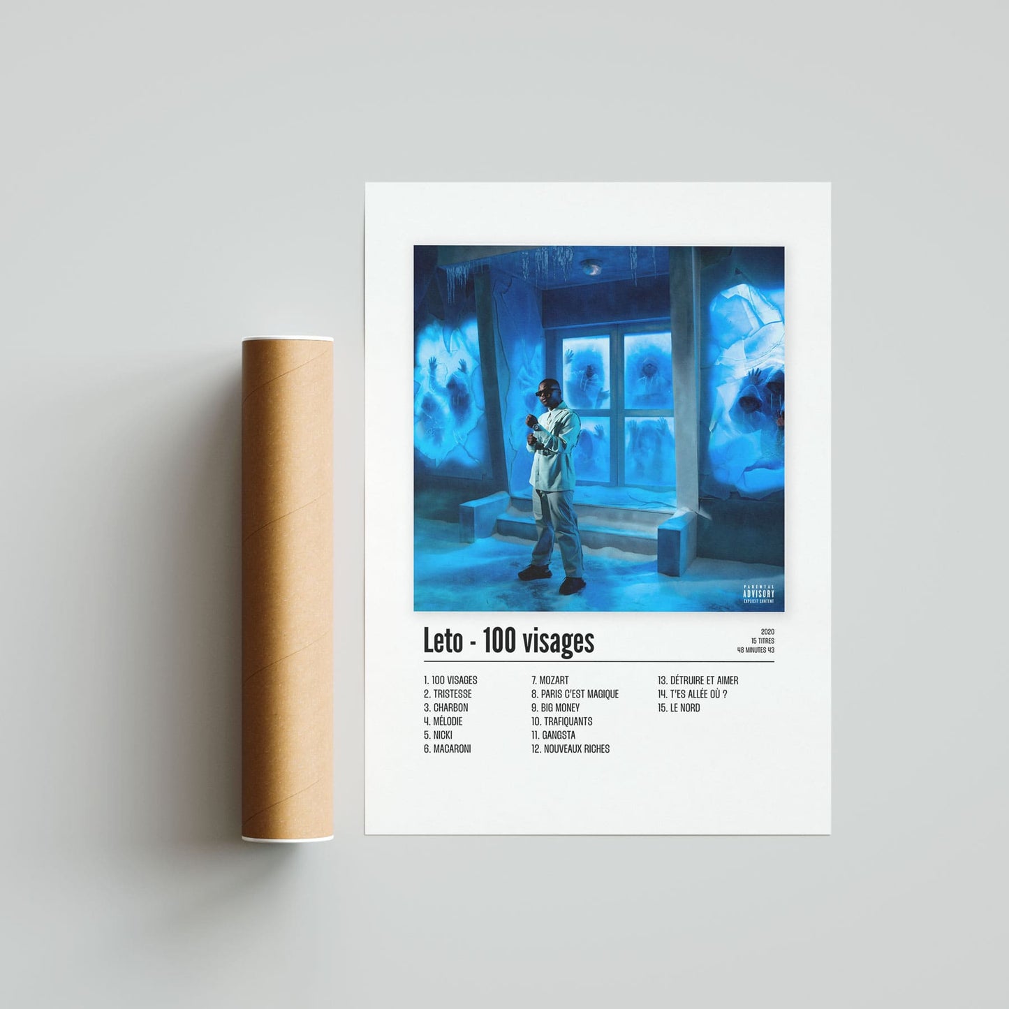 Poster Leto - 100 visages