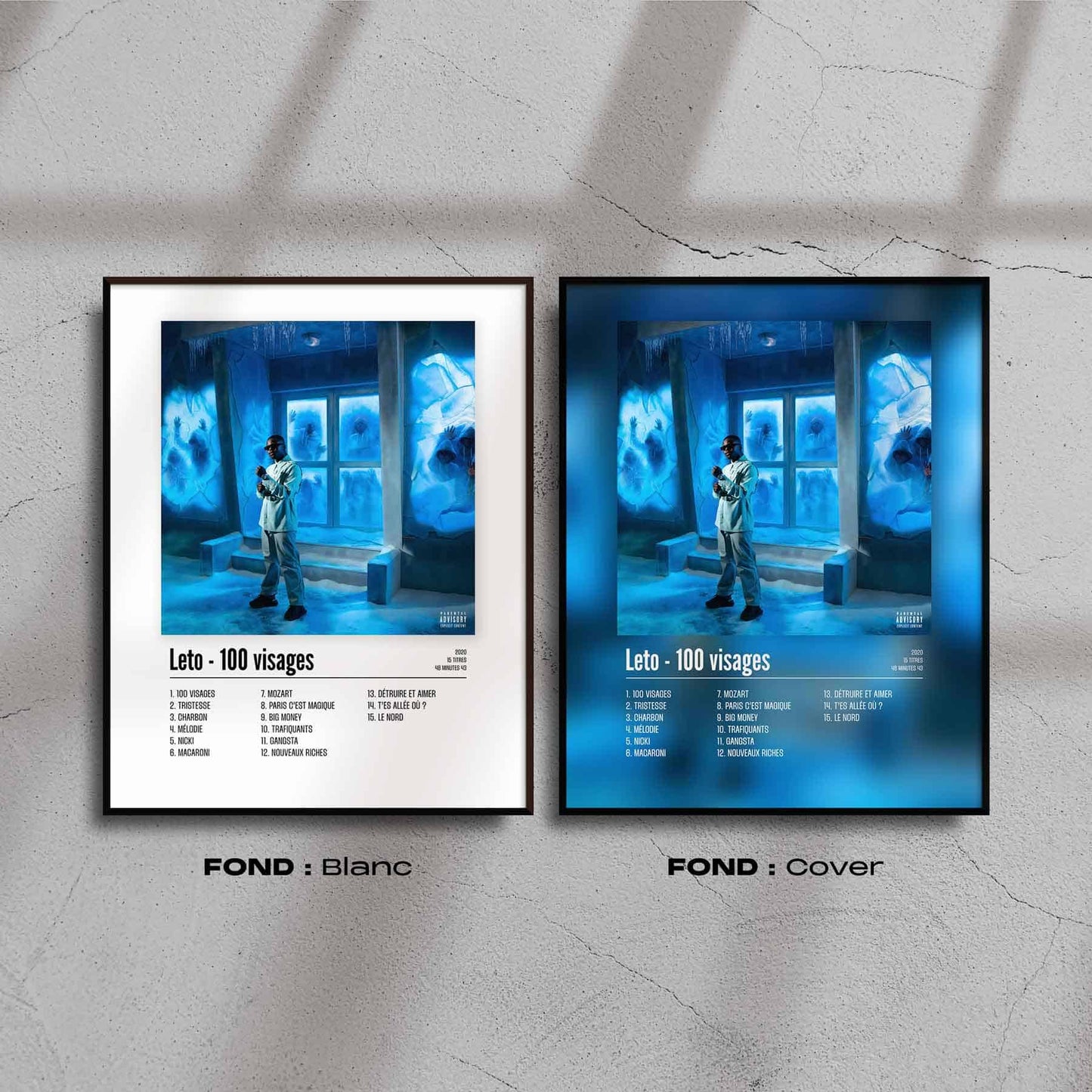 Poster Leto - 100 visages