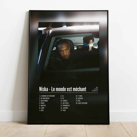 Poster Niska - Le monde est méchant