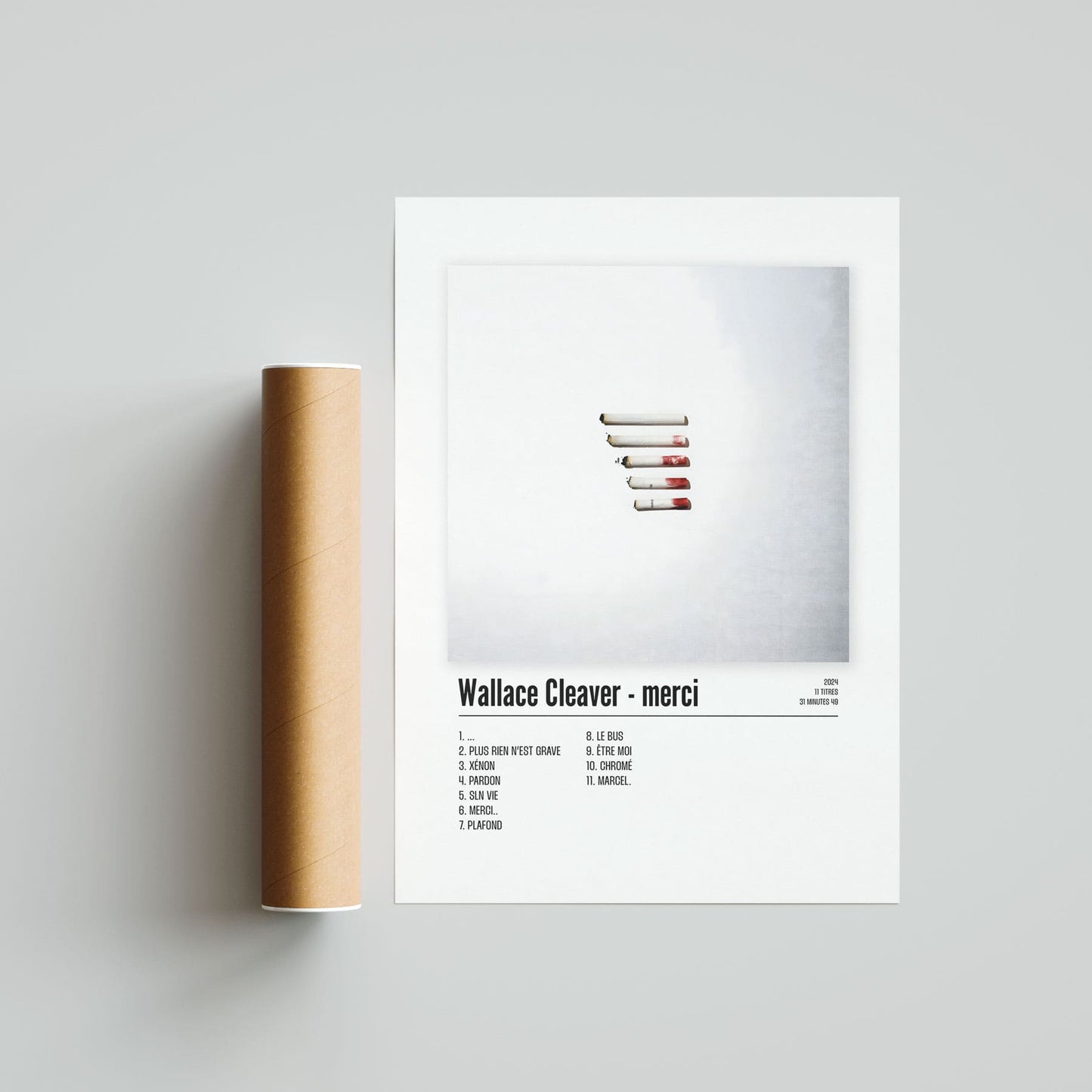Poster Wallace Cleaver - merci