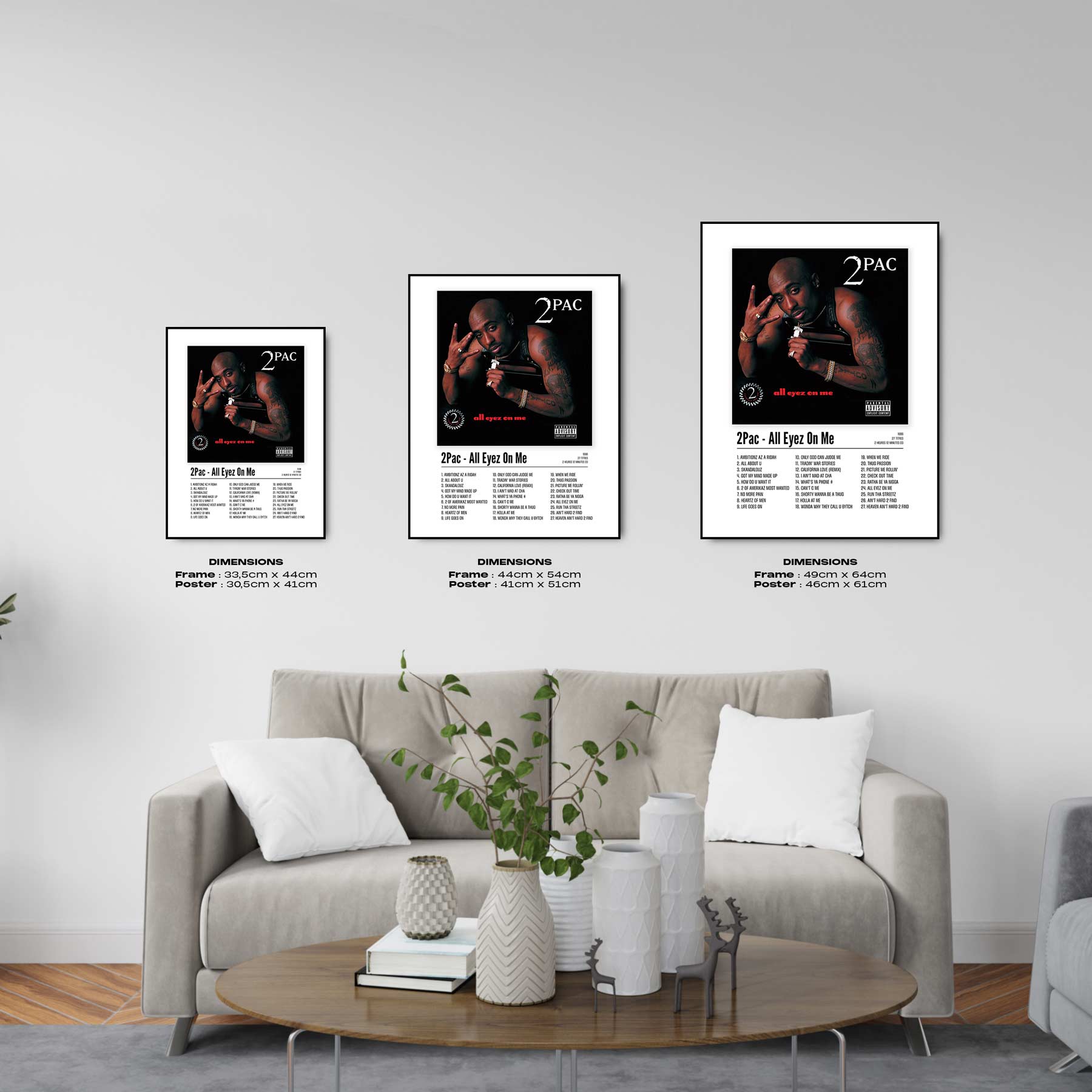 Poster 2Pac - All Eyez On Me - Top Frame