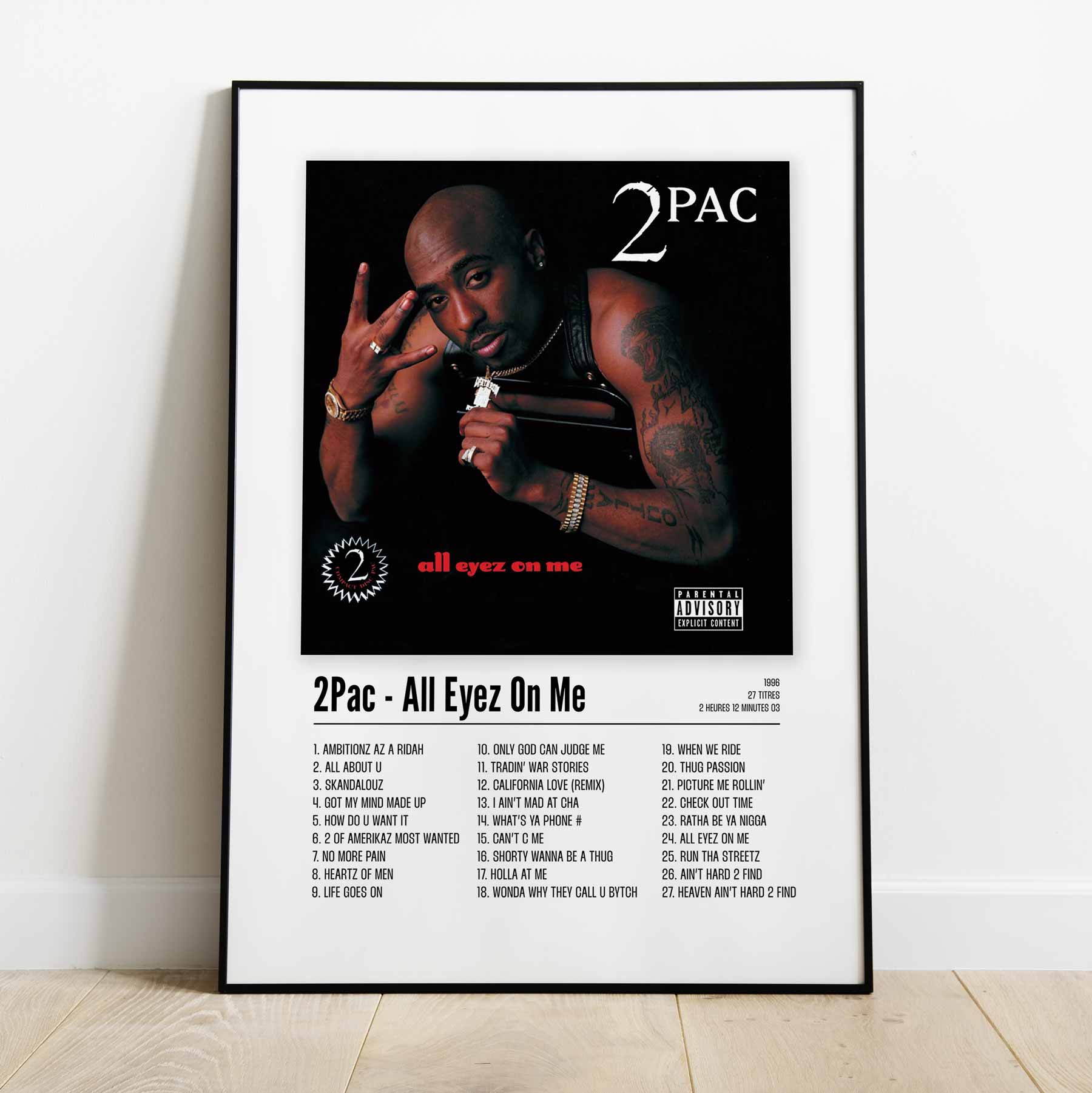 Poster 2Pac - All Eyez On Me - Top Frame