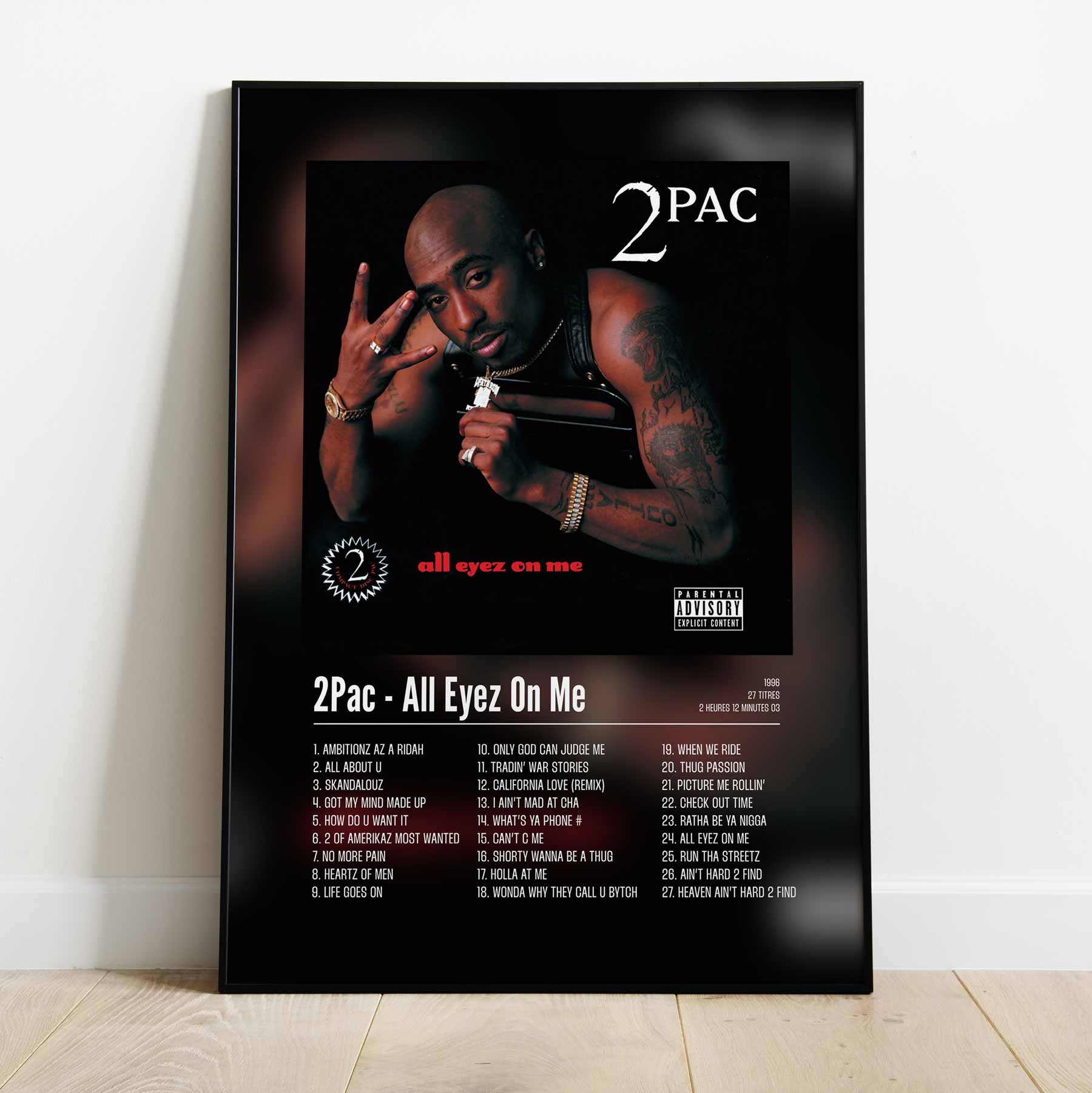 Poster 2Pac - All Eyez On Me - Top Frame