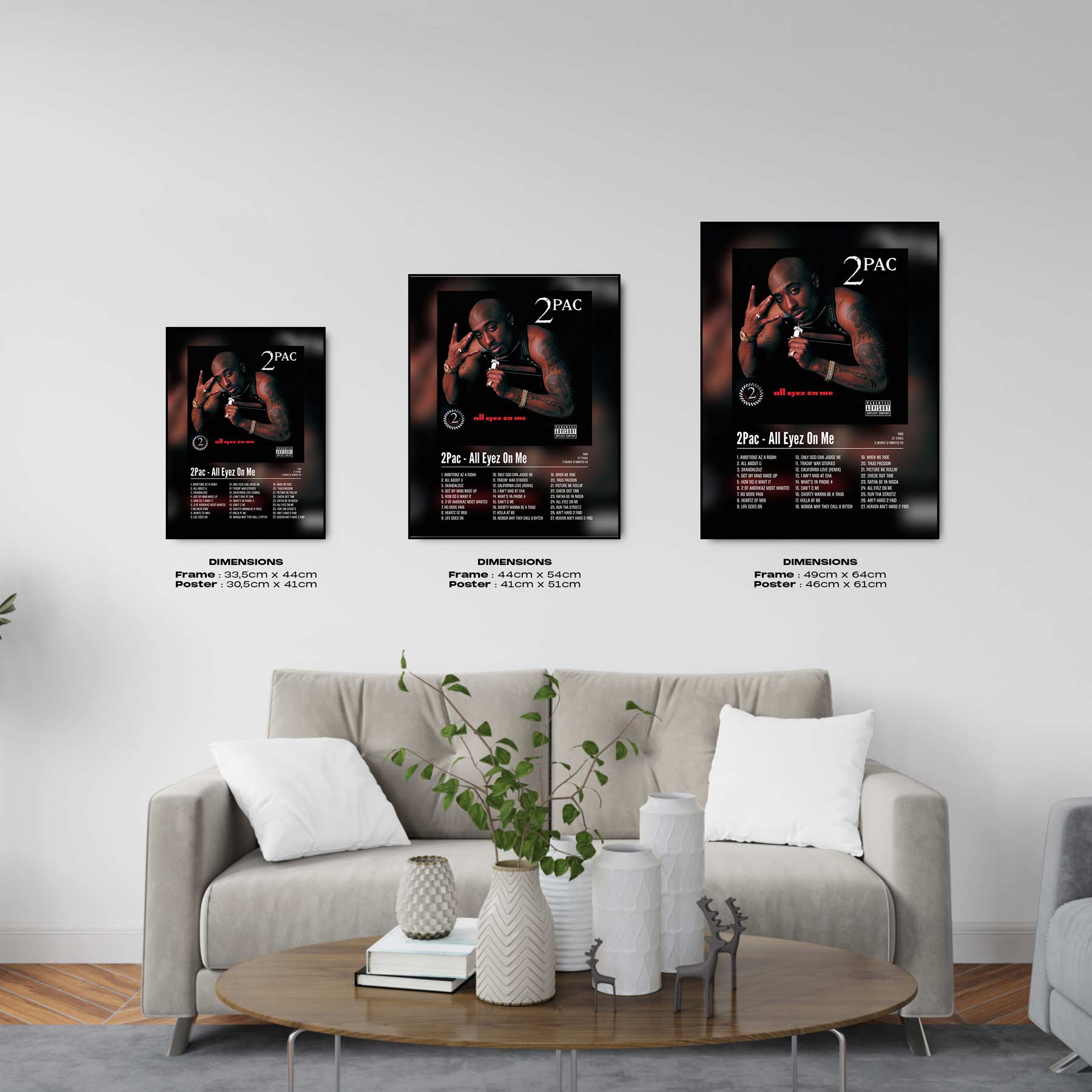 Poster 2Pac - All Eyez On Me - Top Frame