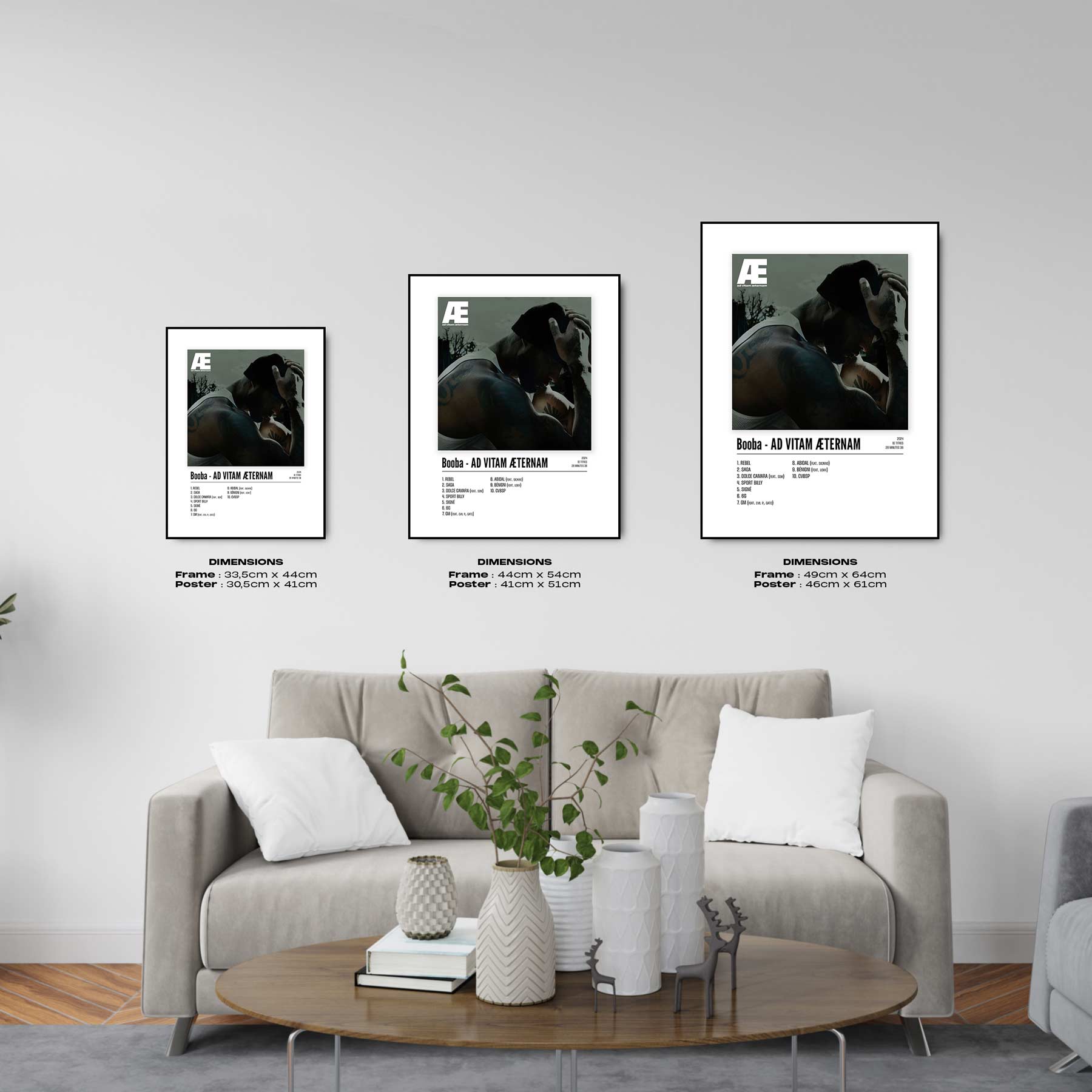 Poster Booba - AD VITAM ÆTERNAM - #1 - Top Frame