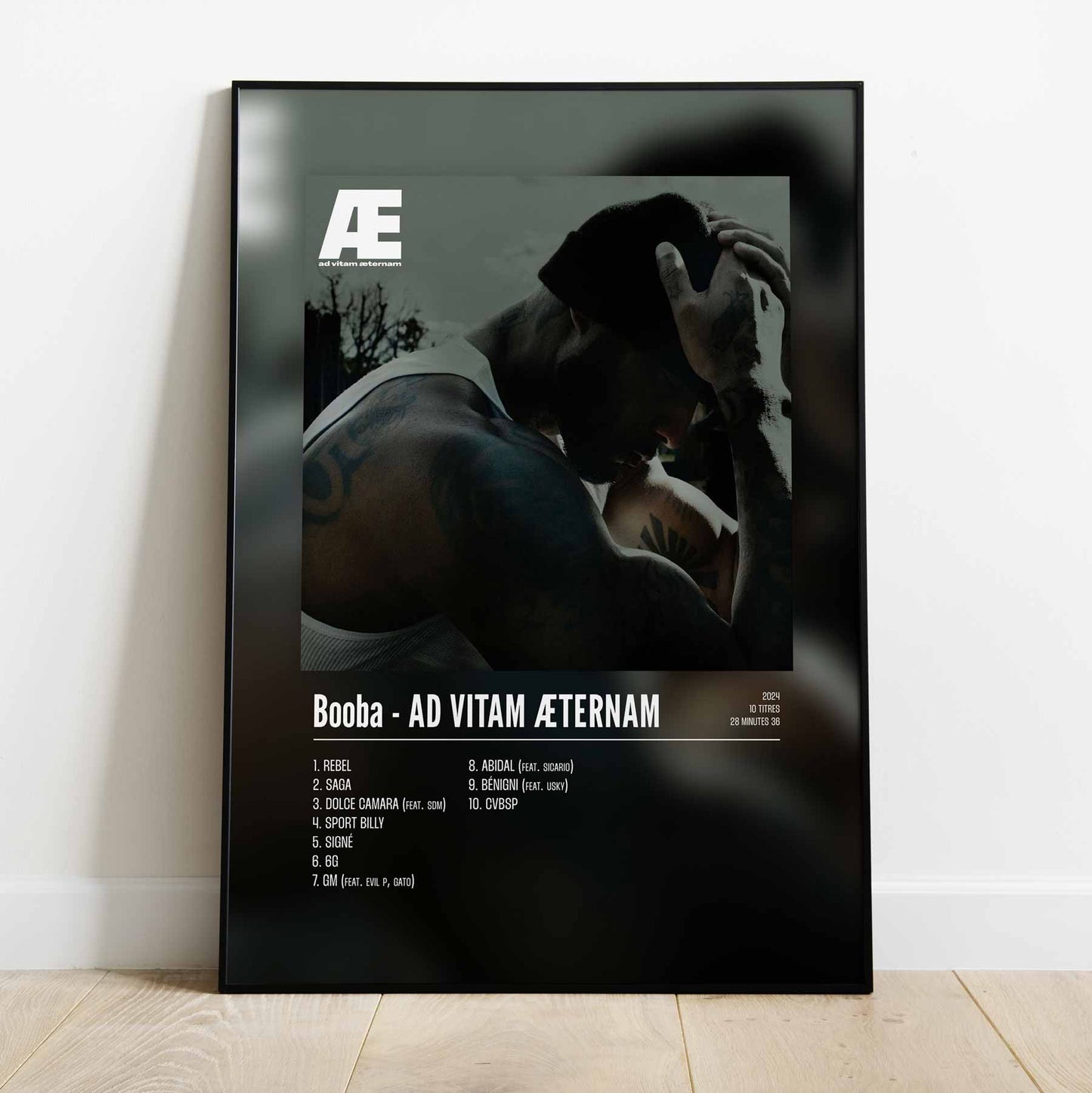 Poster Booba - AD VITAM ÆTERNAM - #1 - Top Frame