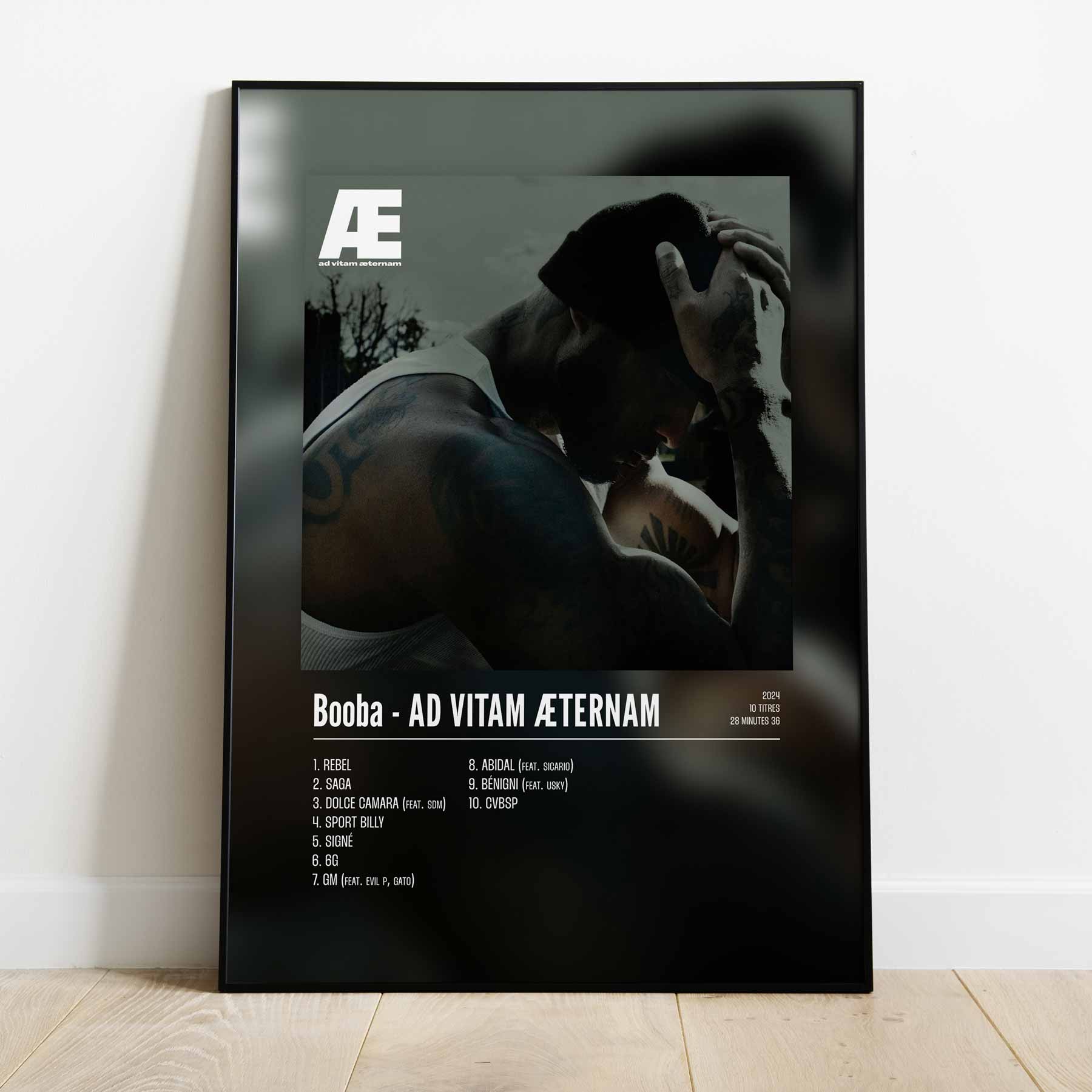 Poster Booba - AD VITAM ÆTERNAM - #1 - Top Frame